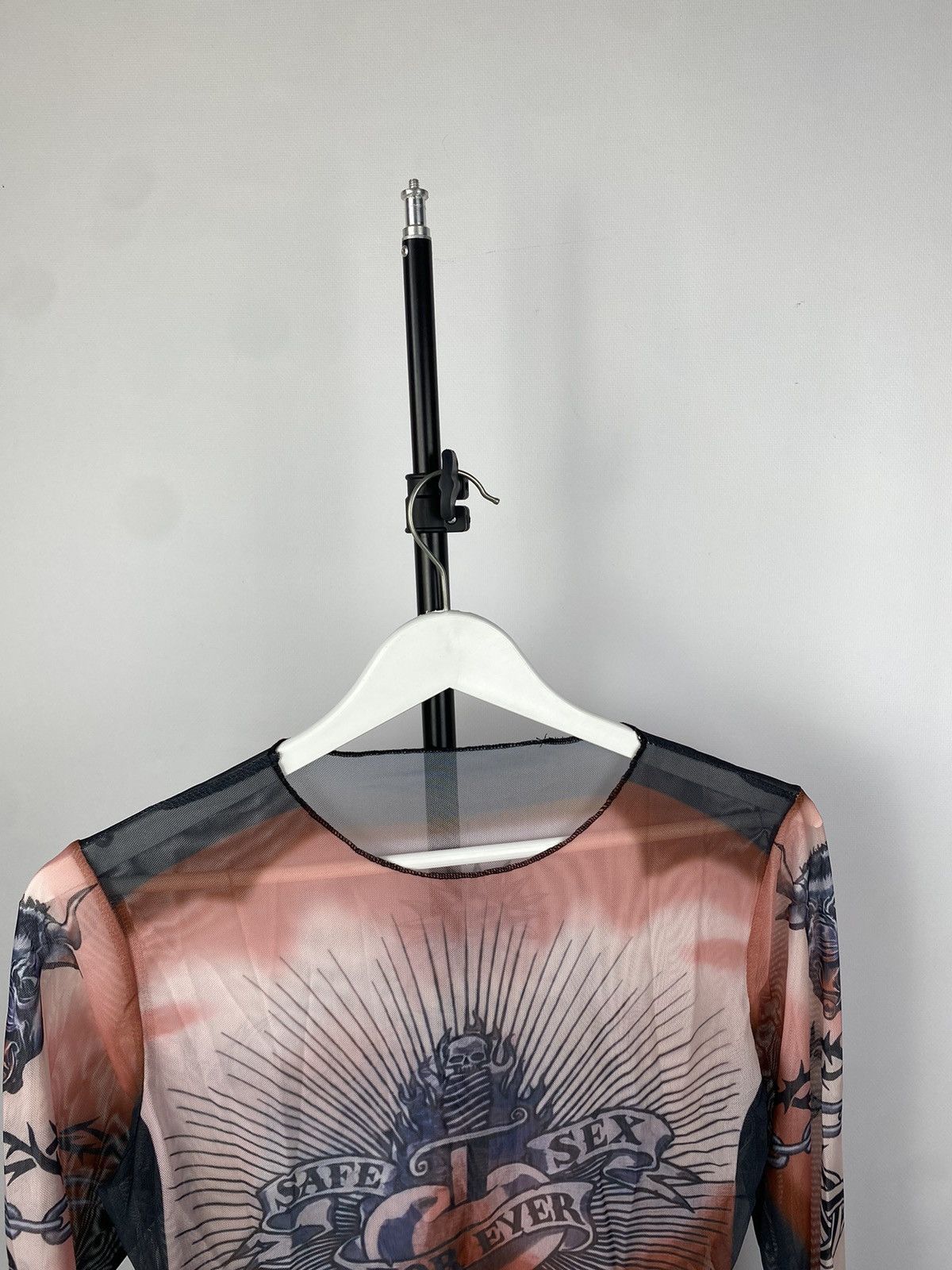 Designer × Japanese Brand Save The Queen Jean Paul Gaultier Style Mesh Top Blouses Size M / US 6-8 / IT 42-44 - 2 Thumbnail