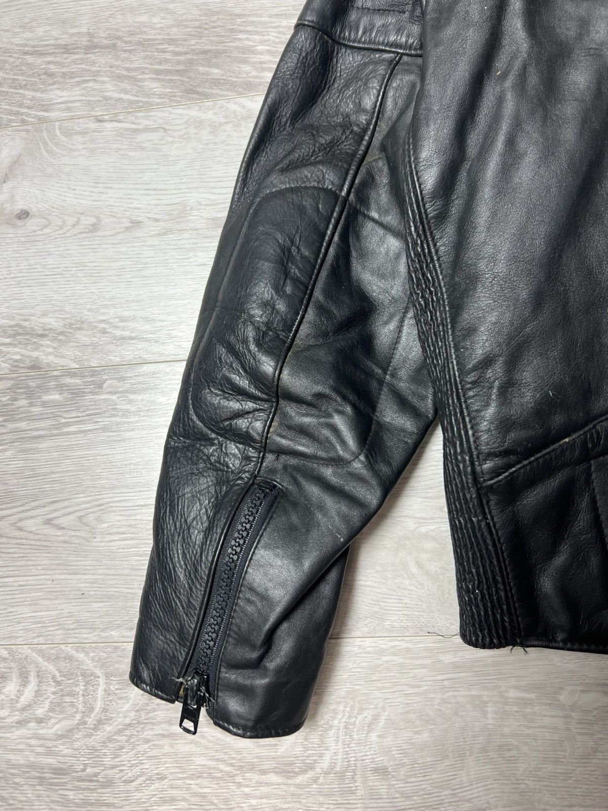 Genuine Leather Vintage Heavyweight Biker Motorcycle Leather Jacket Racing Size US M / EU 48-50 / 2 - 22 Thumbnail