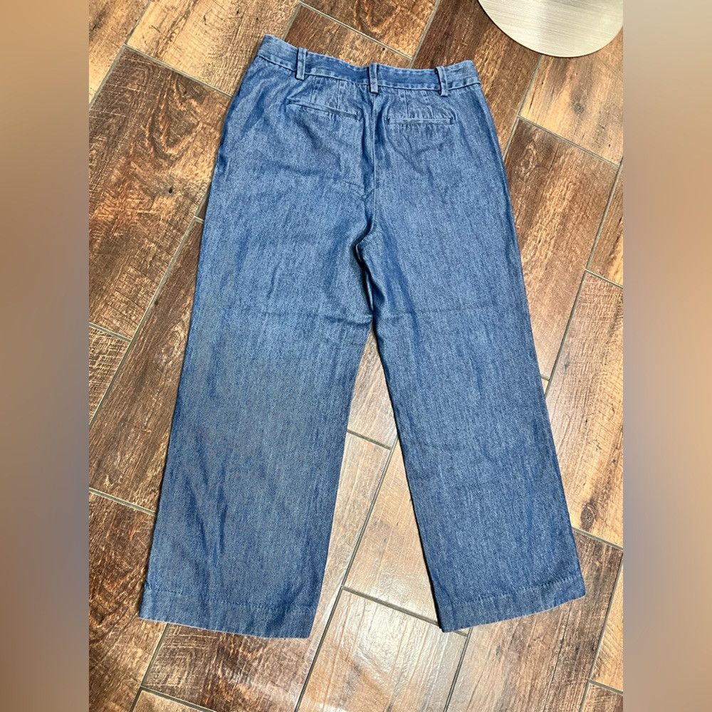 Talbots Talbots Weston Pant Soft Denim Jeans Super Wide Leg Trouser Size 34" / US 12 / IT 48 - 6 Thumbnail