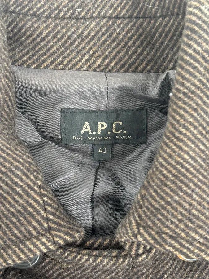 A.P.C. A.P.C. Brown Wool Light Buttoned Officer Jacket Size S / US 4 / IT 40 - 9 Thumbnail