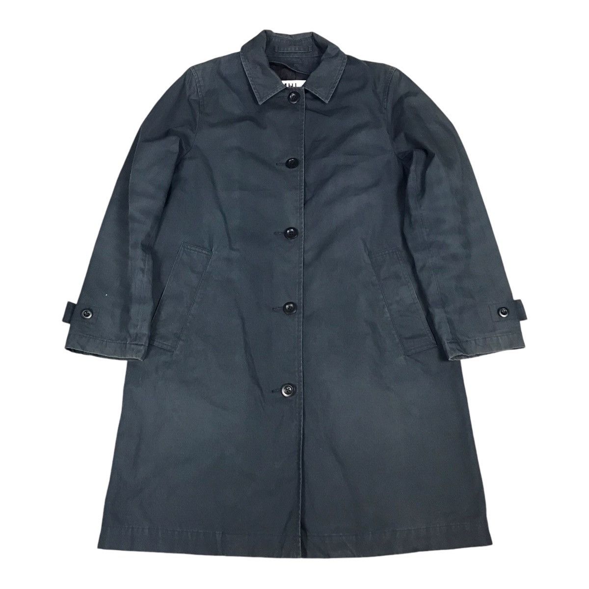 Margaret Howell Margaret Howell Navy faded Long Coat Jacket Size US M / EU 48-50 / 2 - 1 Thumbnail