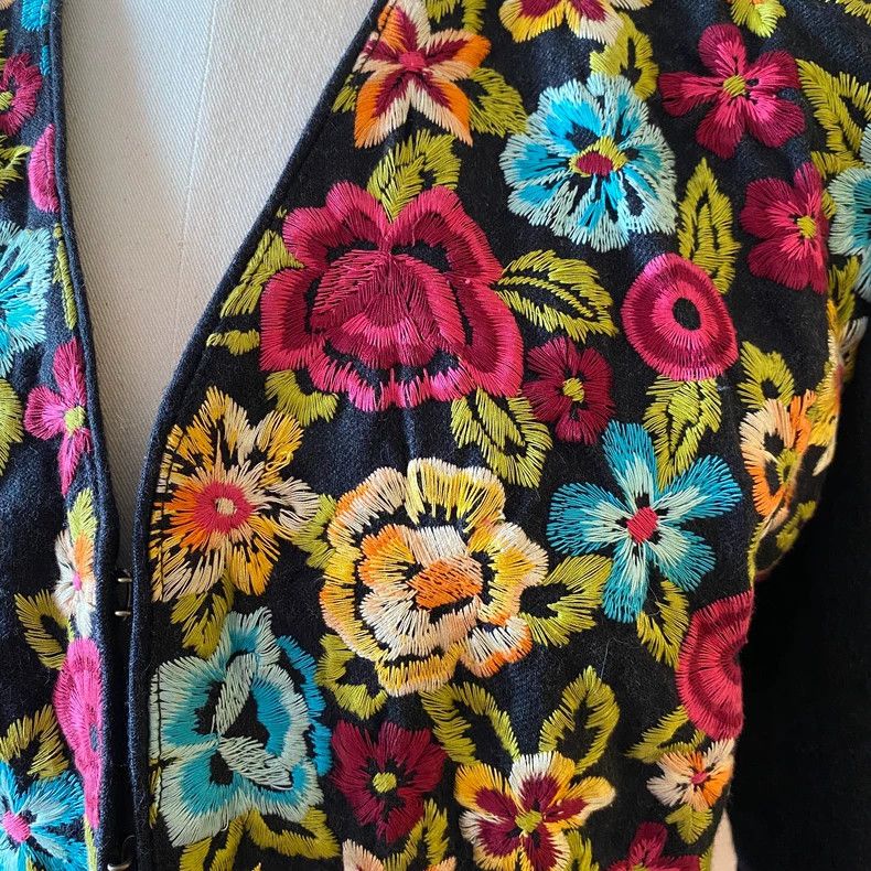 Kenzo KENZO Vintage1991 Autumn/Winter Show Retro Floral Embroide Size XS / US 0-2 / IT 36-38 - 5 Thumbnail