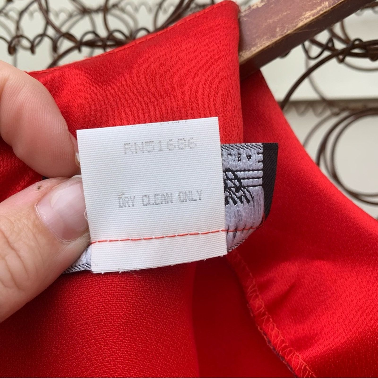 80s Red All That Jazz wiggle dress belted ruched hips Size 7
