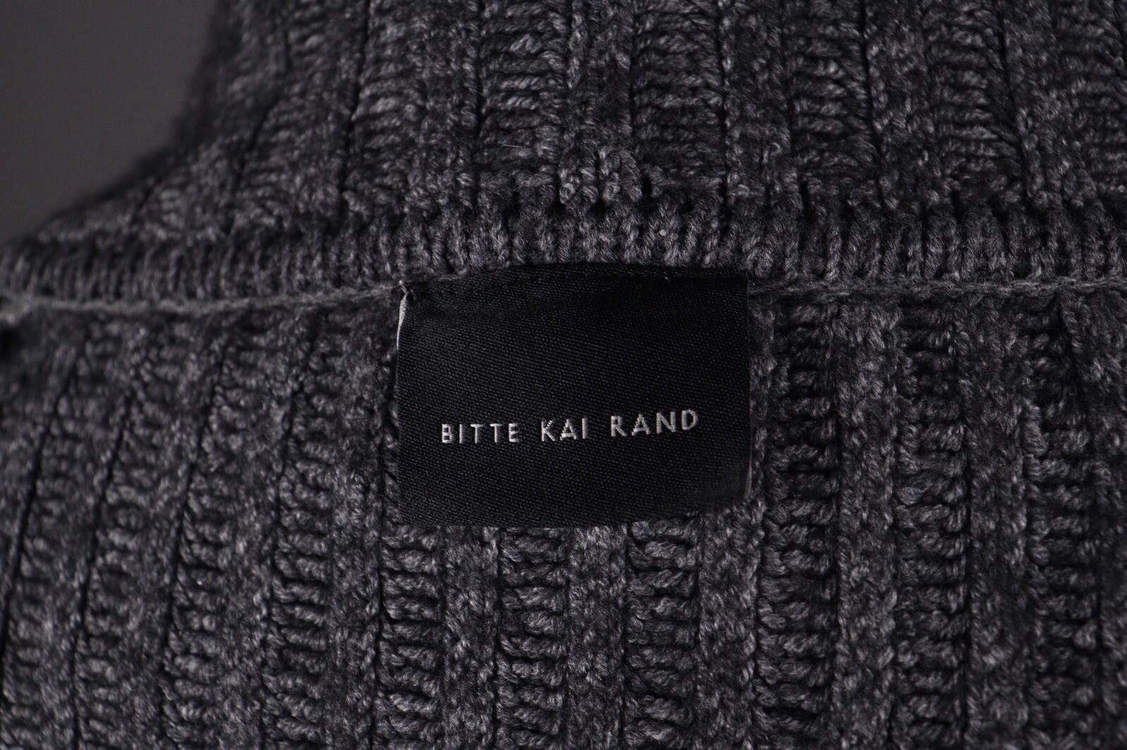 Designer Bitte Kai Rand Gray Merino Wool Knit Two Jacket Size S Size S / US 4 / IT 40 - 8 Thumbnail