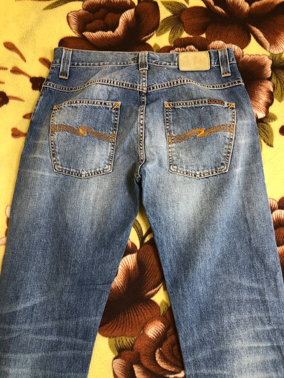 Nudie Jeans Nudie Jeans Men's Distressed Button Fly Dark Den Size US 31 - 6 Thumbnail