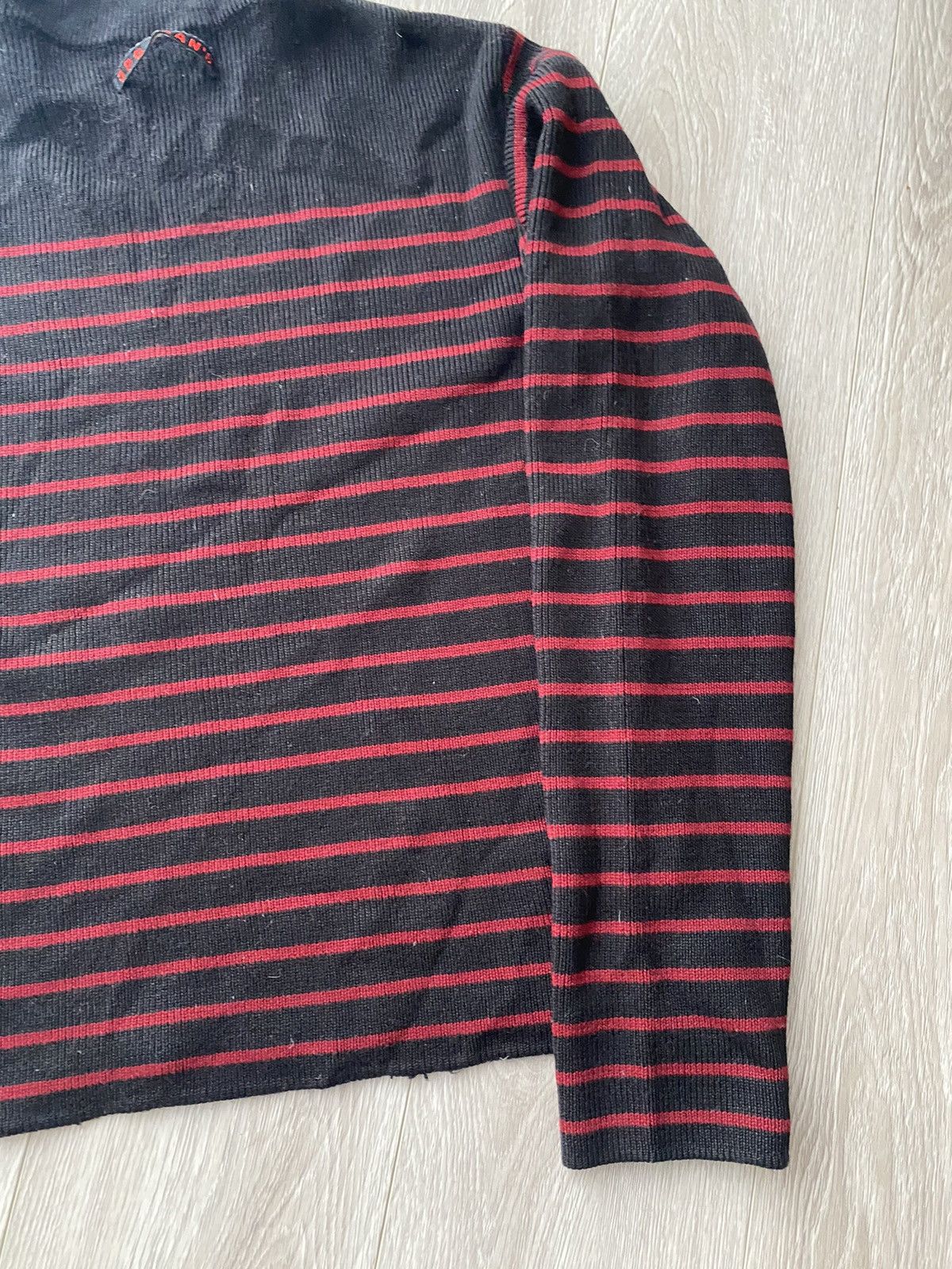 Gaultier Homme Objet Made in Italy JPG Wool Knitwear Striped Slim Size S / US 4 / IT 40 - 3 Thumbnail