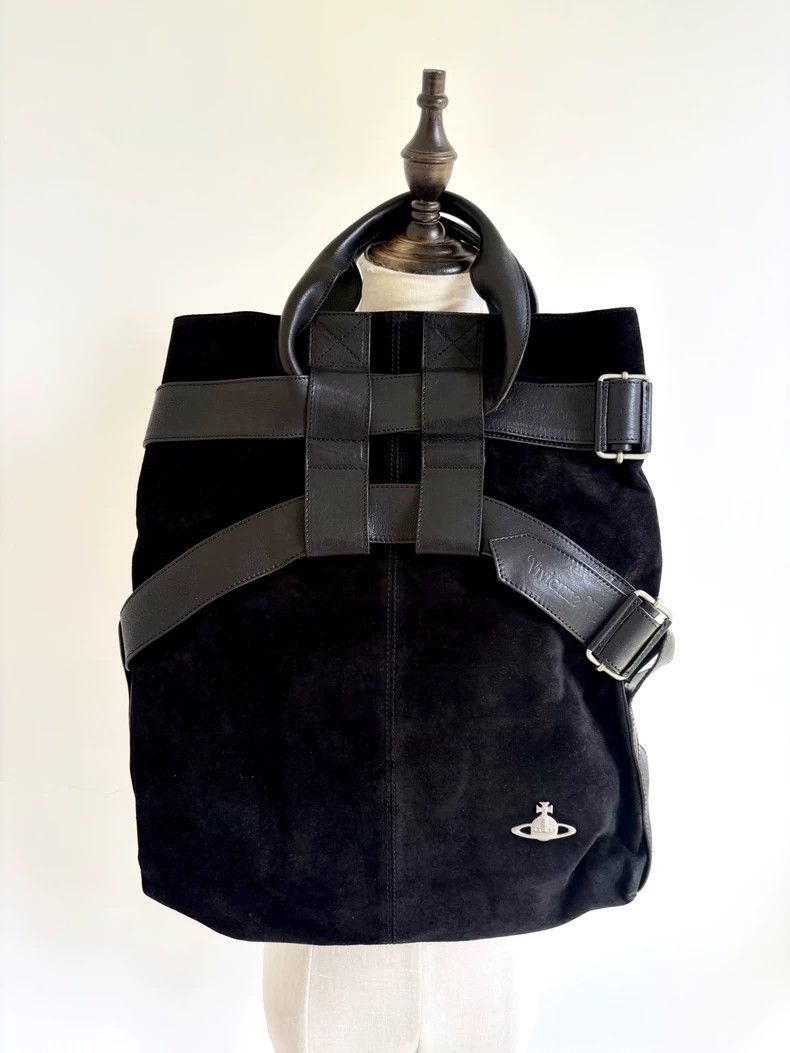 Vivienne Westwood Vivienne Westwood size os Lufu black locomotive strap handb Size ONE SIZE - 1 Thumbnail