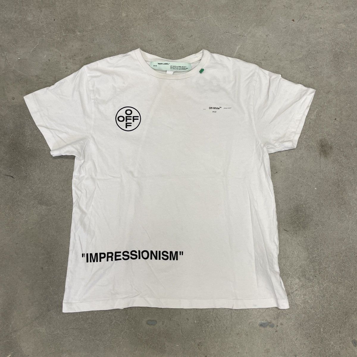 image of Off White Spring Summer 2019 Graphic Tee Main Label, Men's (Size Medium)