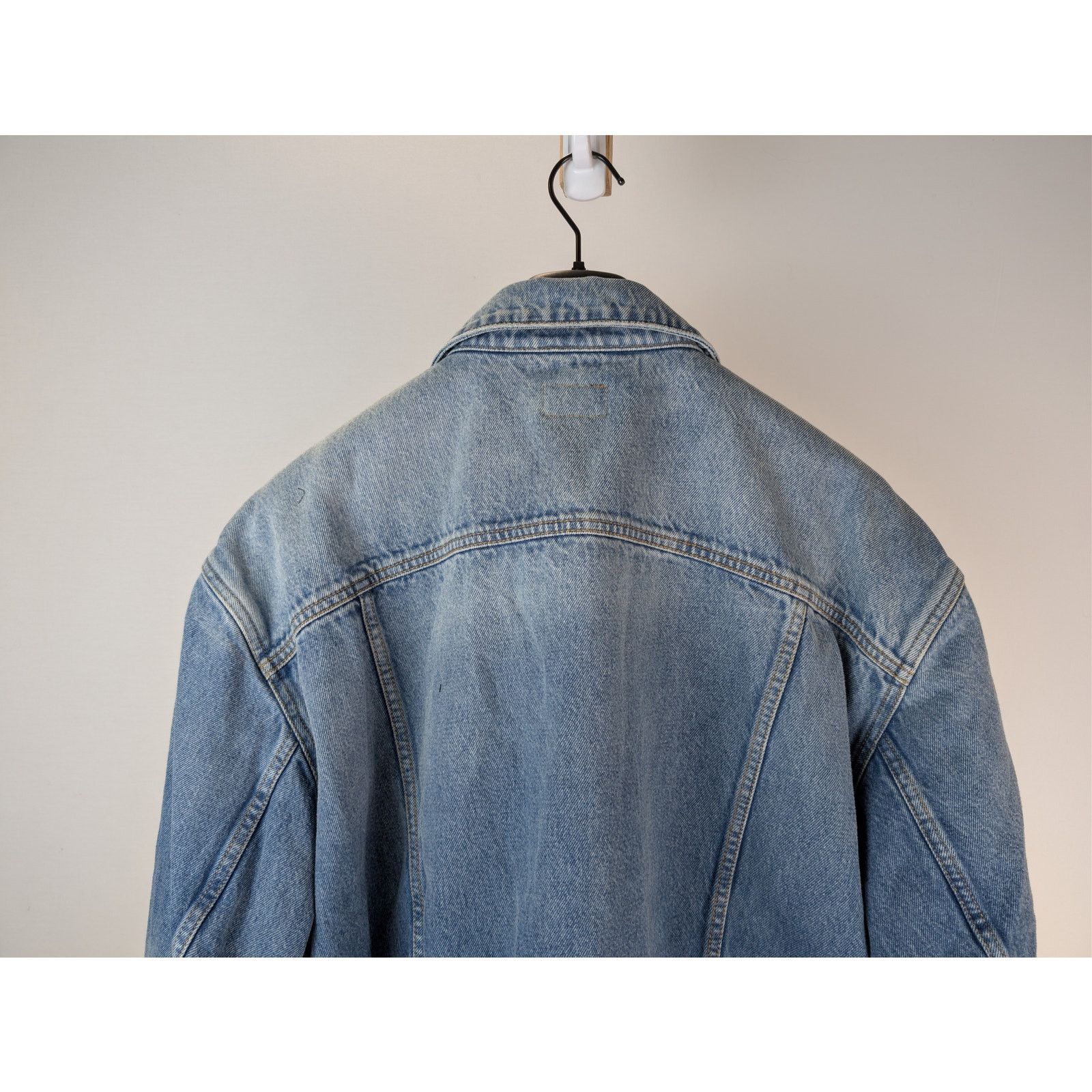 Saint Laurent Paris o1rshd1 Egg Shape Denim Jacket in Plain Lake Medium Blue Size US S / EU 44-46 / 1 - 11 Thumbnail