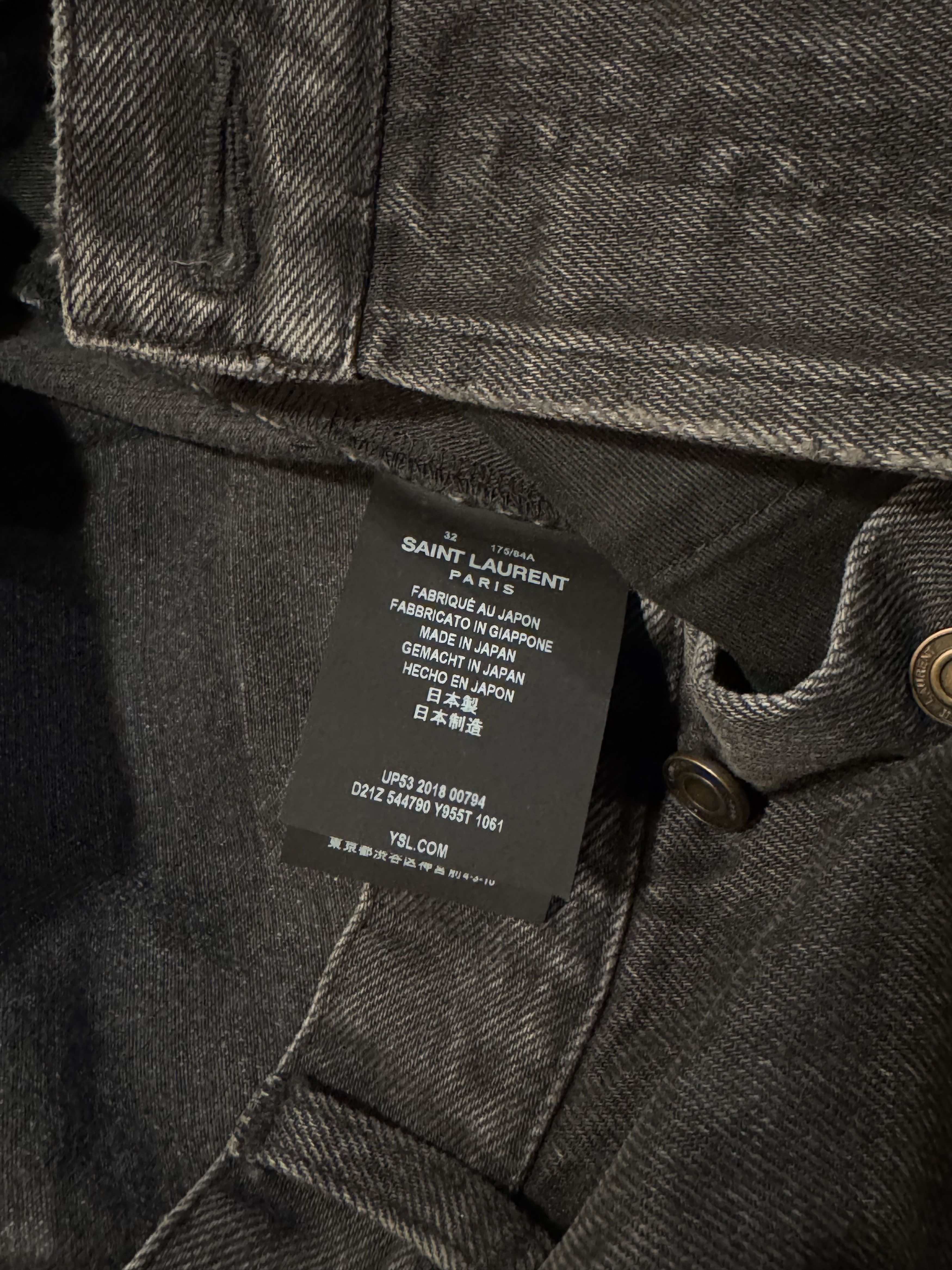Saint Laurent Paris Saint Laurent Stone Gray Weathered Jeans Size US 32 / EU 48 - 7 Thumbnail