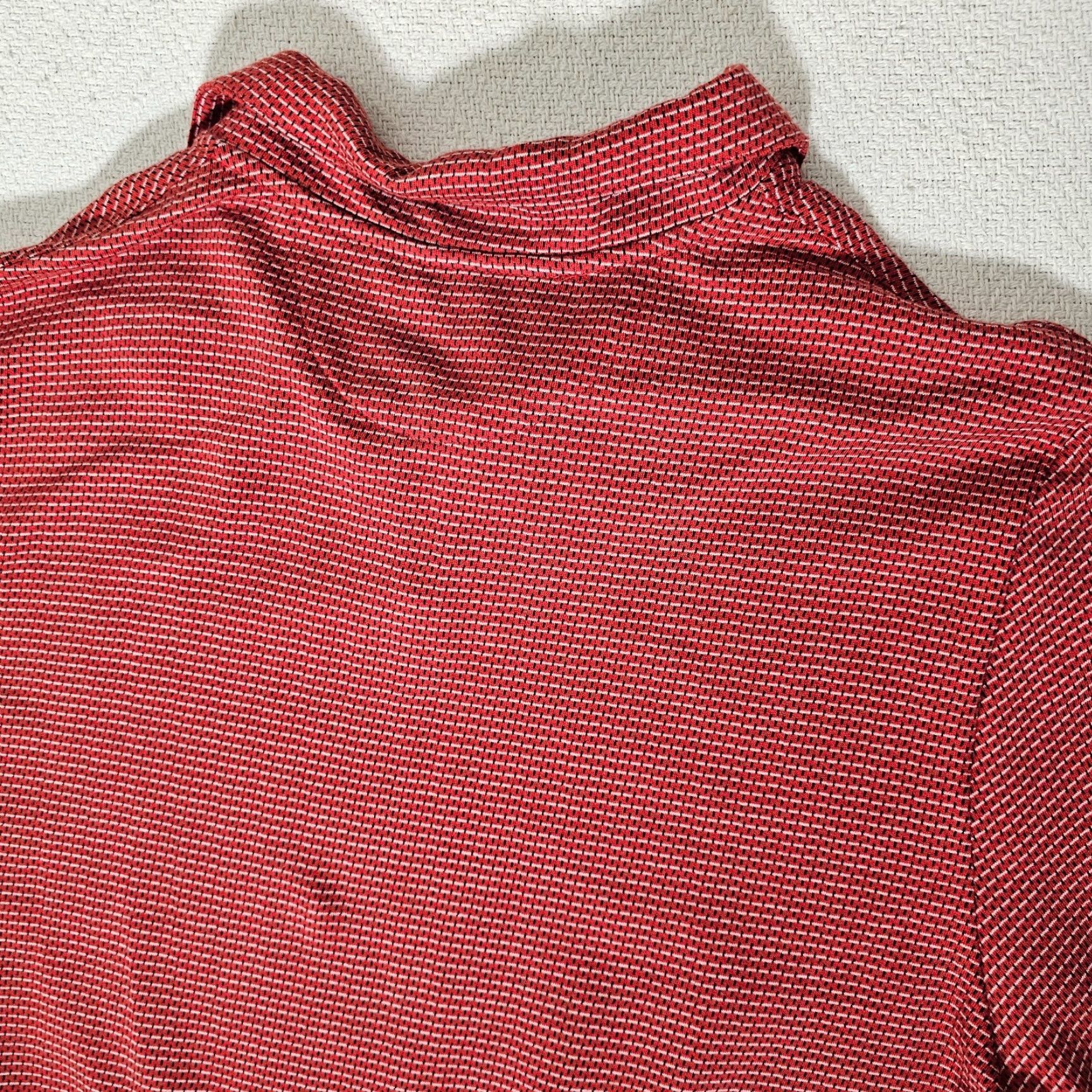 Perry Ellis Perry Ellis Polo Men's Adult XL Golf Stretch Red Geometric Short Sleeve Size US XL / EU 56 / 4 - 7 Thumbnail