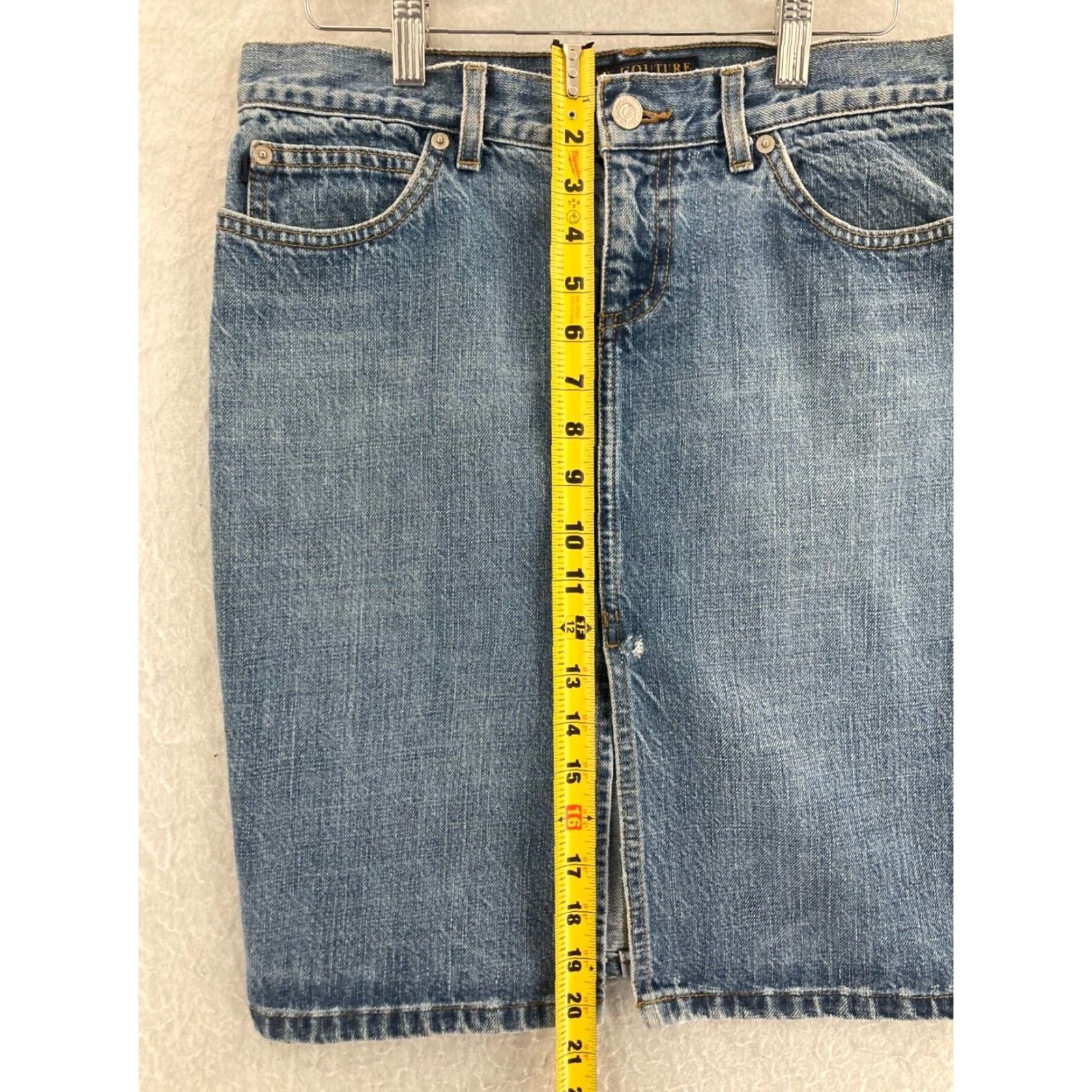 Juicy Couture Juicy Couture Denim Skirt Women's Medium Pencil Blue Casual Knee-Length Size 32" / US 10 / IT 46 - 4 Thumbnail