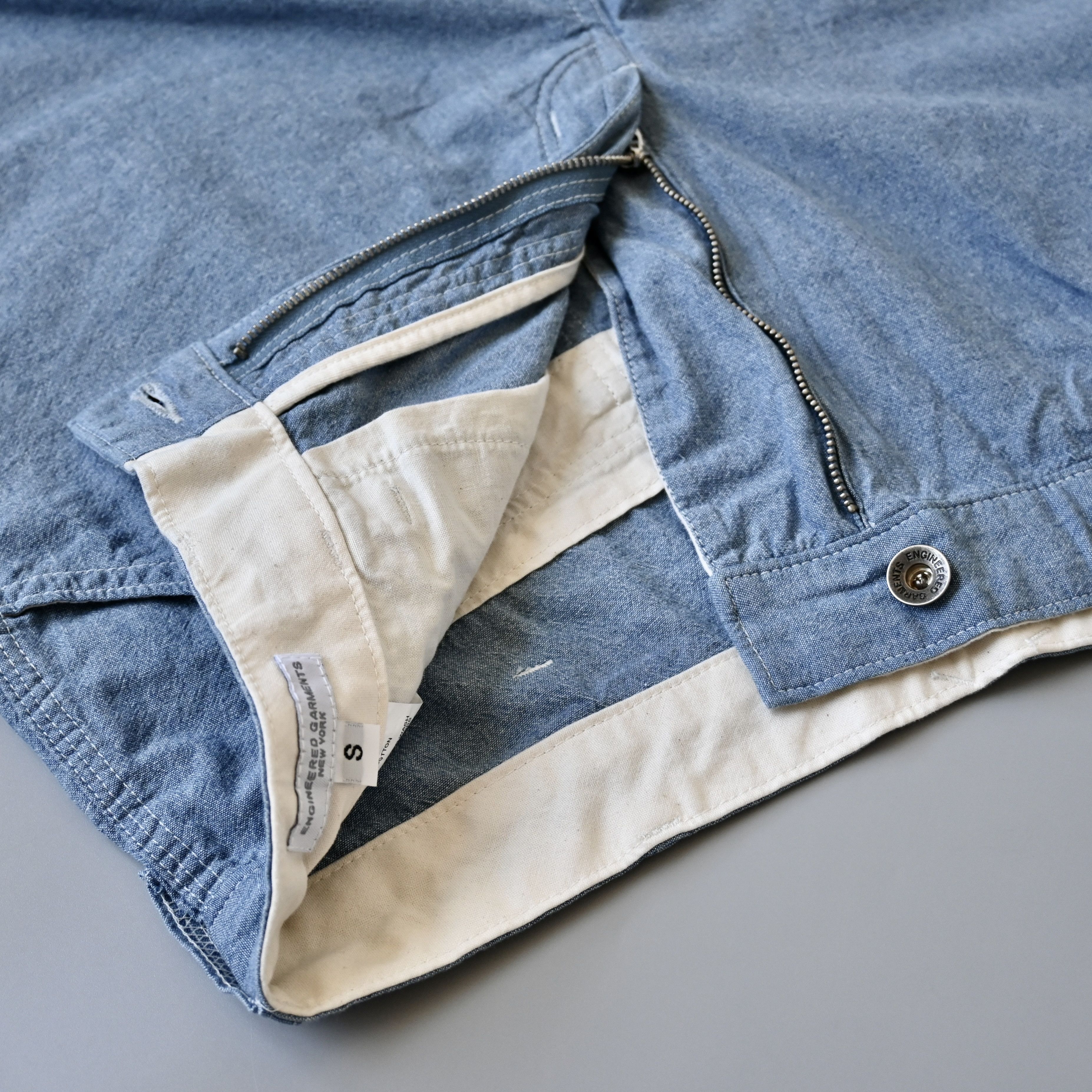 Engineered Garments UNUSED, Engineered Garments painter shorts, chambray, S Size US 33 - 6 Thumbnail