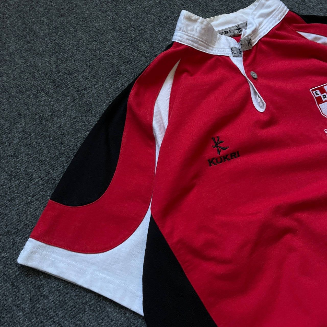 Genetic Manipulation Shinichiro Kuriya VTG Mans Rugby Kukri Earlsdon RFC 2005 Polo Casio xv 00s USA Size US XL / EU 56 / 4 - 10 Thumbnail