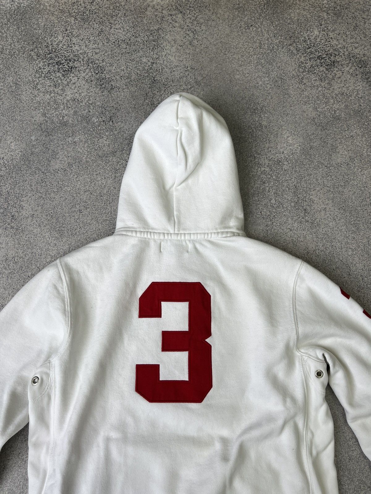 Polo Ralph Lauren × Vintage Vintage Polo Ralph Lauren PRL White Women’s Hoodie 3LXVII Size L / US 10 / IT 46 - 14 Thumbnail