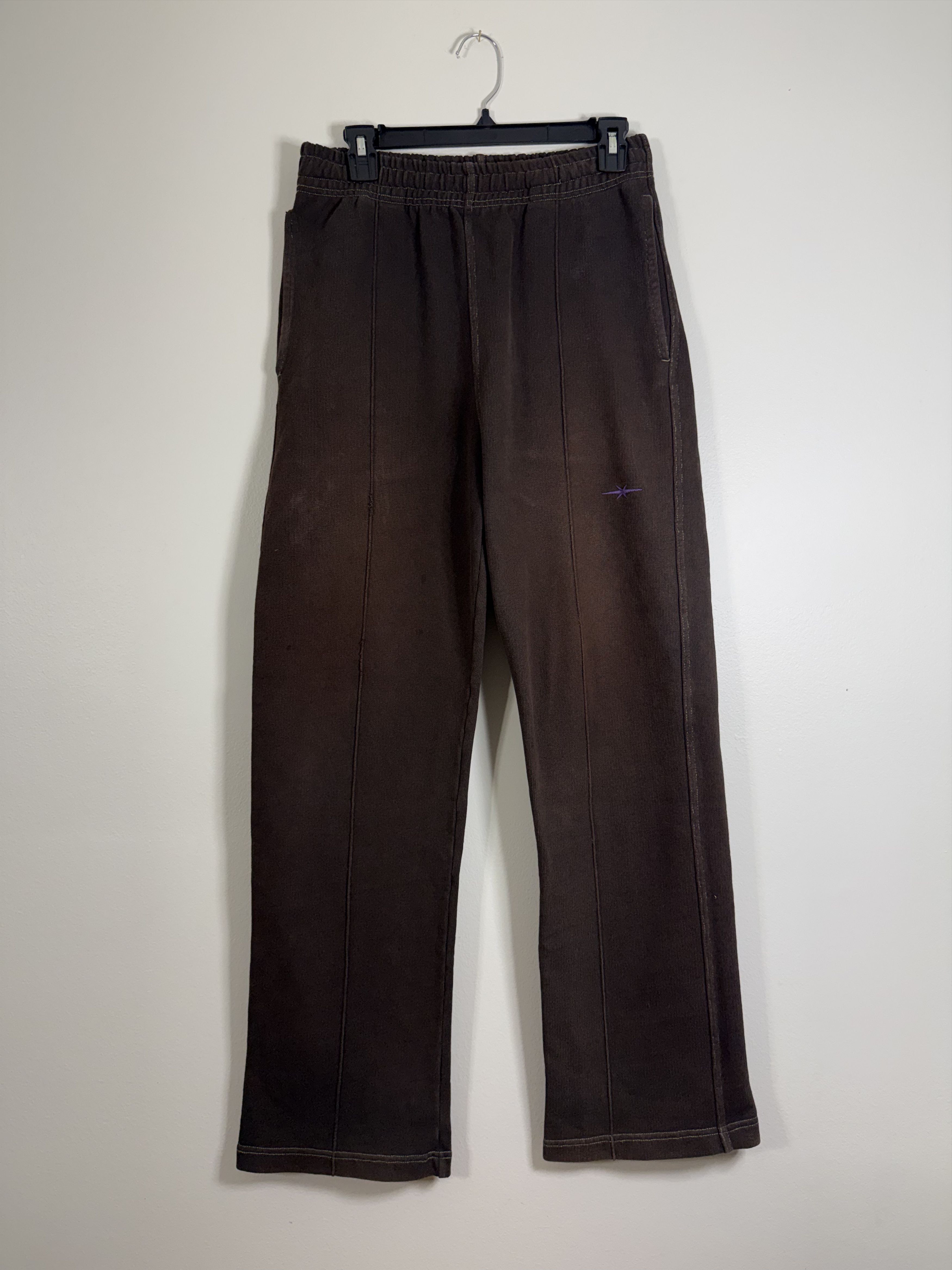 Phipps Brown Washed Gradient Sweatpants Size US 32 / EU 48 - 3 Thumbnail
