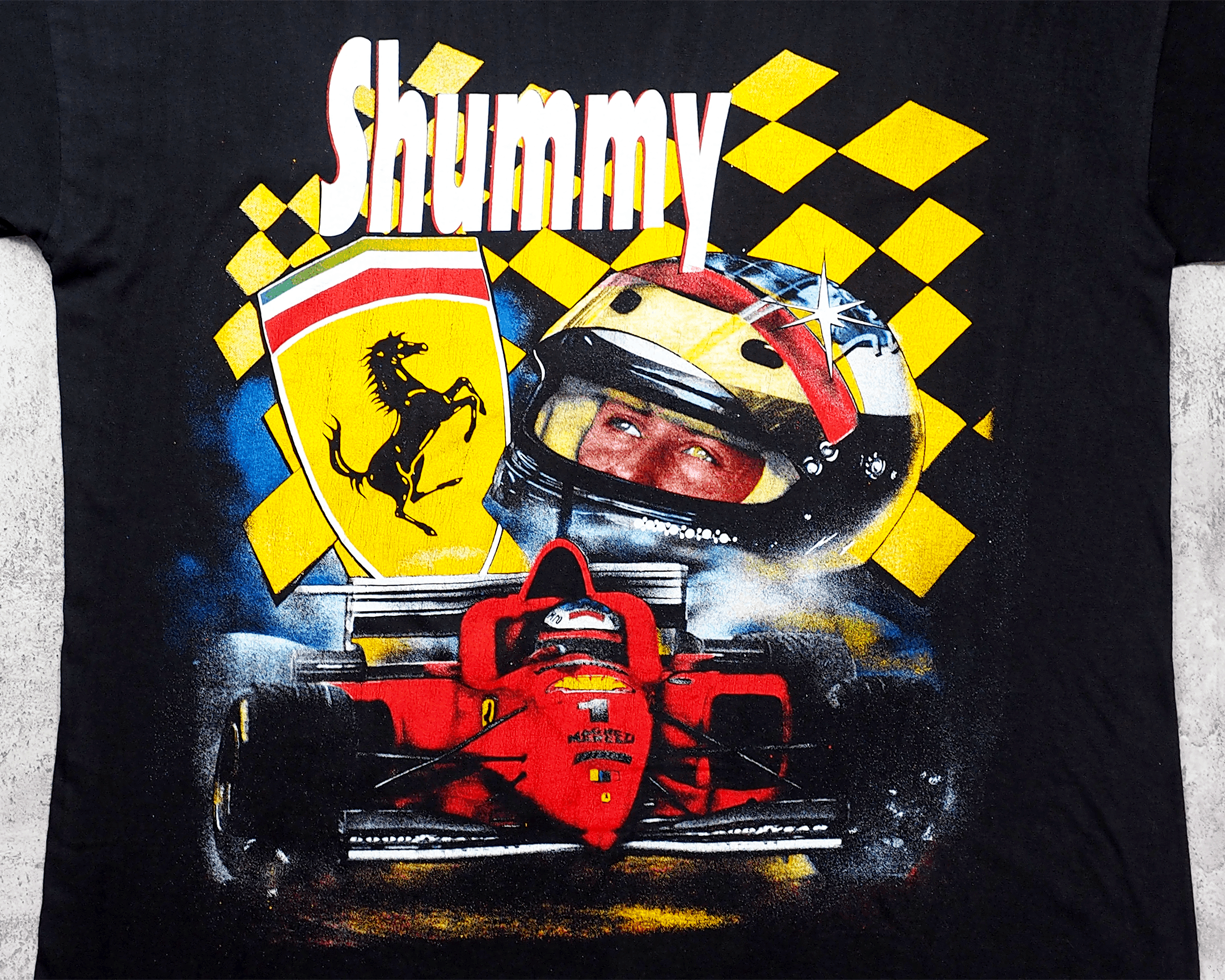 Vintage Vintage 1990s Michael Schumacher Rap Tee Styled Shirt XL Size US XL / EU 56 / 4 - 2 Thumbnail