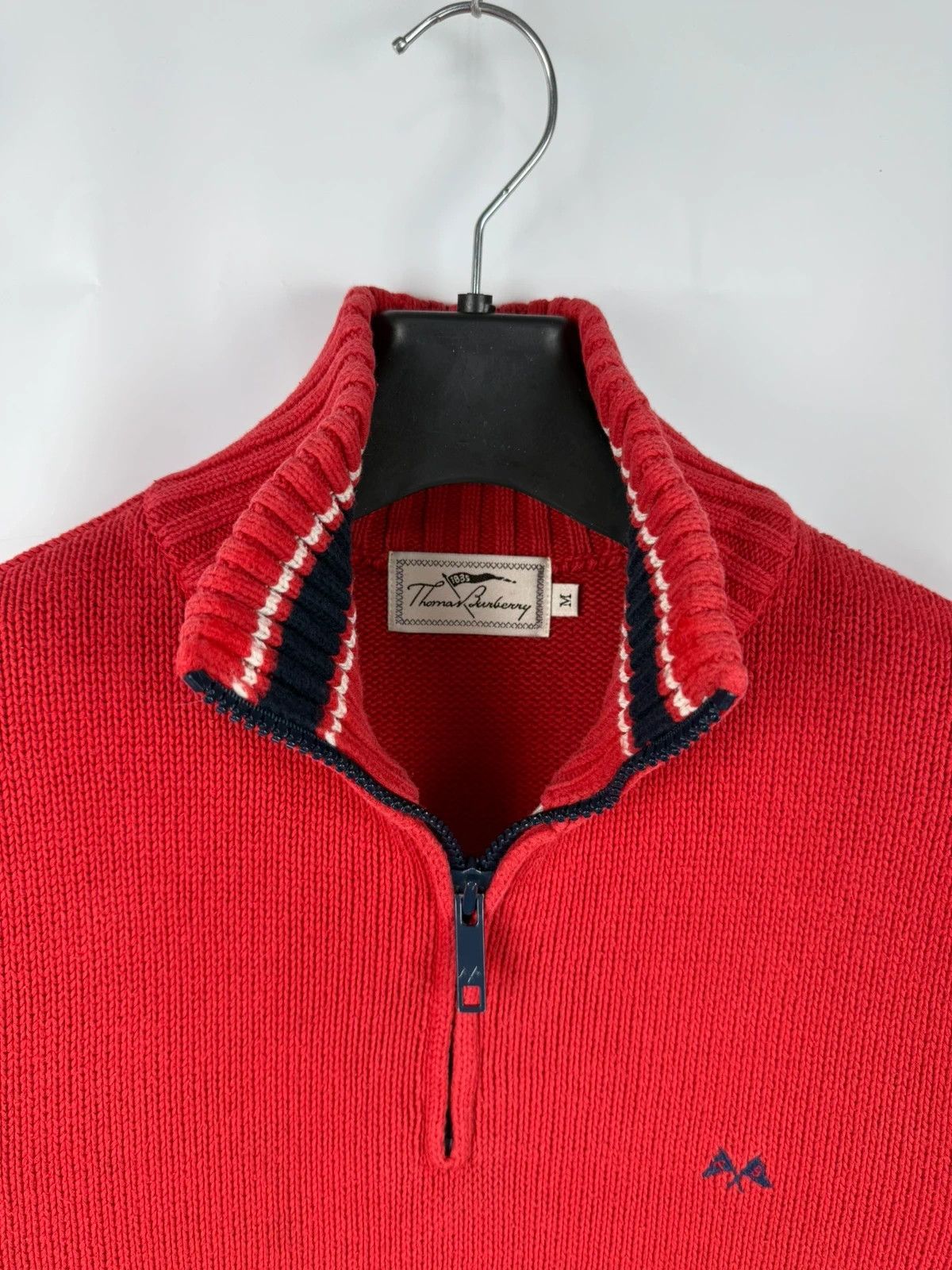 Burberry Thomas Burberry Knit Jumper 1/4 Zip Cotton size M Size US M / EU 48-50 / 2 - 3 Thumbnail