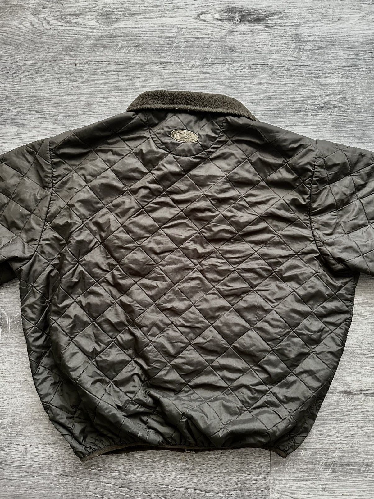 Drake Quilted Zipper OD Bomber Jacket by Drake Size US L / EU 52-54 / 3 - 3 Thumbnail