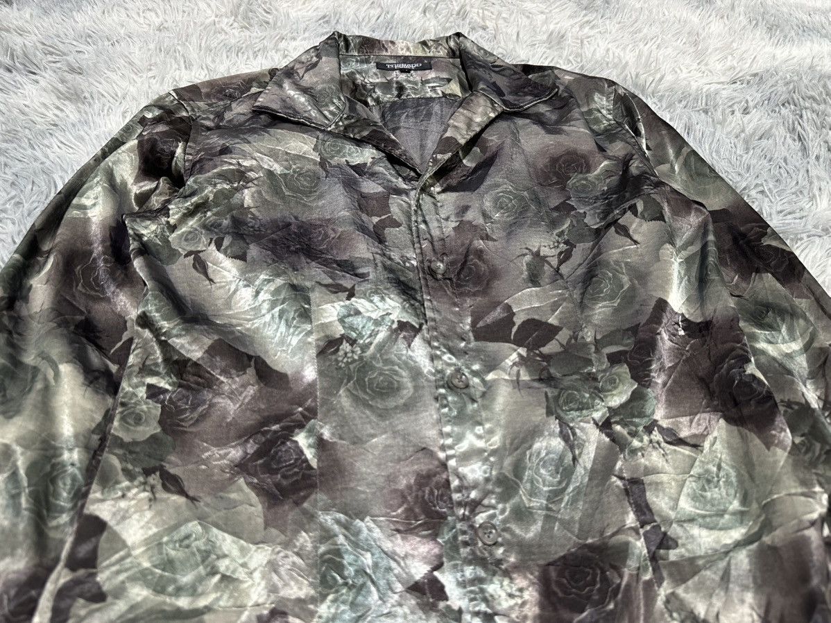 Tornado Mart 🔥Sick Y2K Tornado Mart Shiny Floral Shirt Size US M / EU 48-50 / 2 - 2 Thumbnail