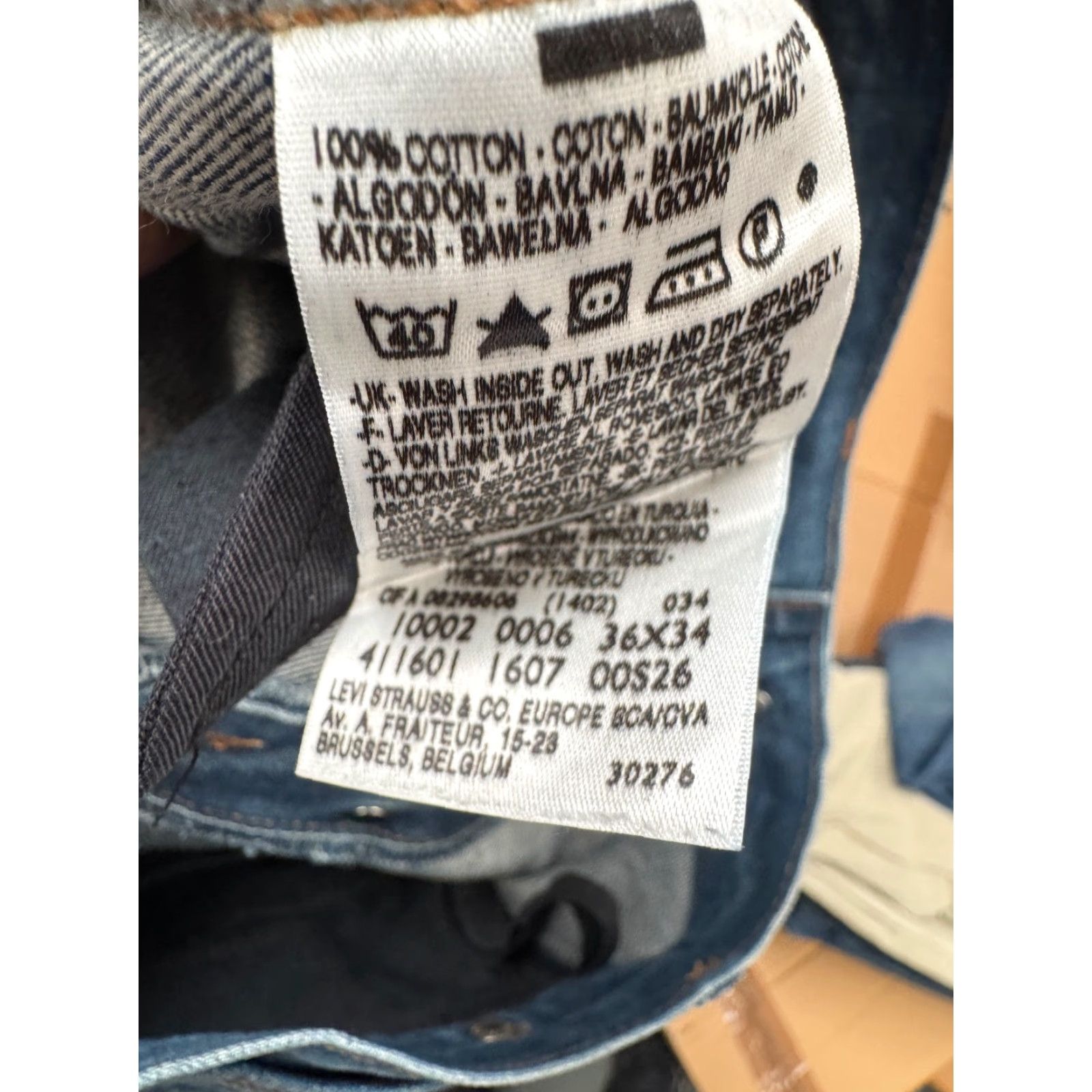 Levi's VINTAGE Levi’s Engineered Jeans - Jeans - Men - W36 L34 - Blue - Twisted - 90s - Dark Blue Wash - Regular Size US 36 / EU 52 - 5 Thumbnail