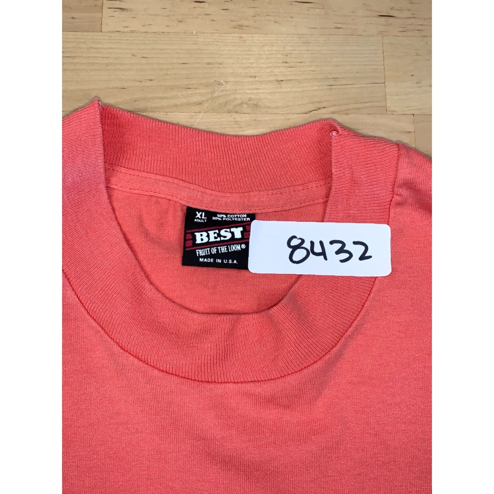 Fruit Of The Loom VINTAGE Gone Fishin' Graphic T Shirt Mens XL Peach Florida Shirt Graphic Print Crew Neck Short Sleeve XL Mens Peach Florida Size US XL / EU 56 / 4 - 3 Thumbnail