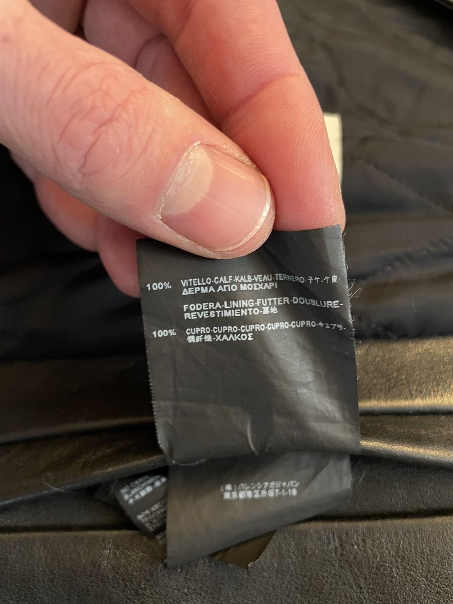 Balenciaga Balenciaga Black Leather Zipper Moto Jacket 40 US 50 EURO Size US M / EU 48-50 / 2 - 7 Thumbnail
