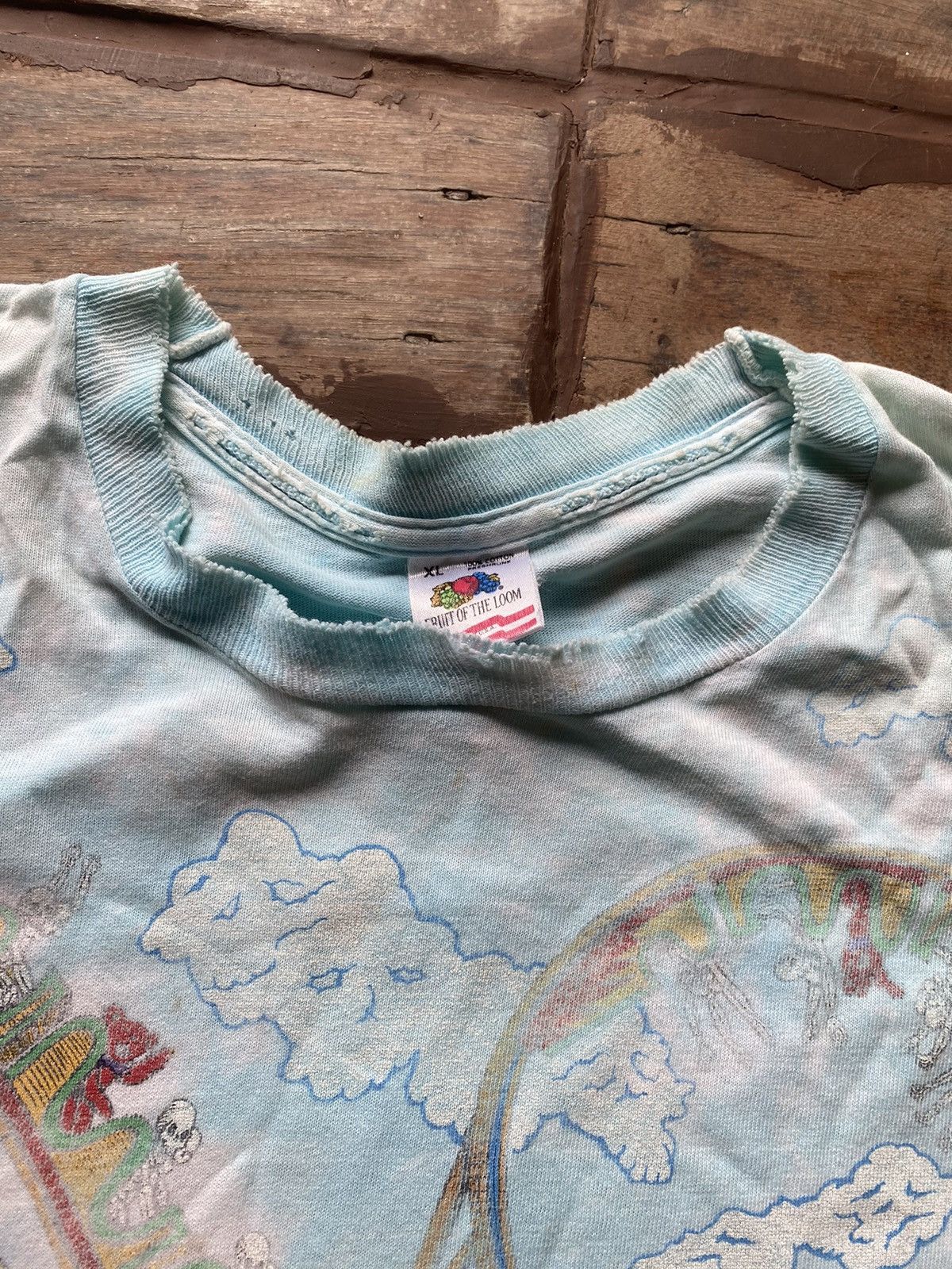 Grateful Dead × Vintage 1993 Grateful Dead Amusement Park Tie Dye Shirt Size US XL / EU 56 / 4 - 2 Thumbnail