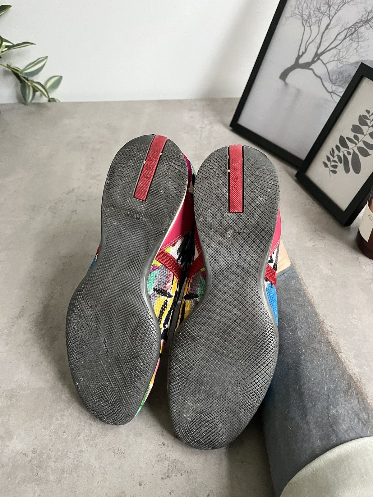 Prada Prada Sport Multicolor Fabric And Patent Leather Low Top Size US 6.5 / IT 36.5 - 7 Thumbnail