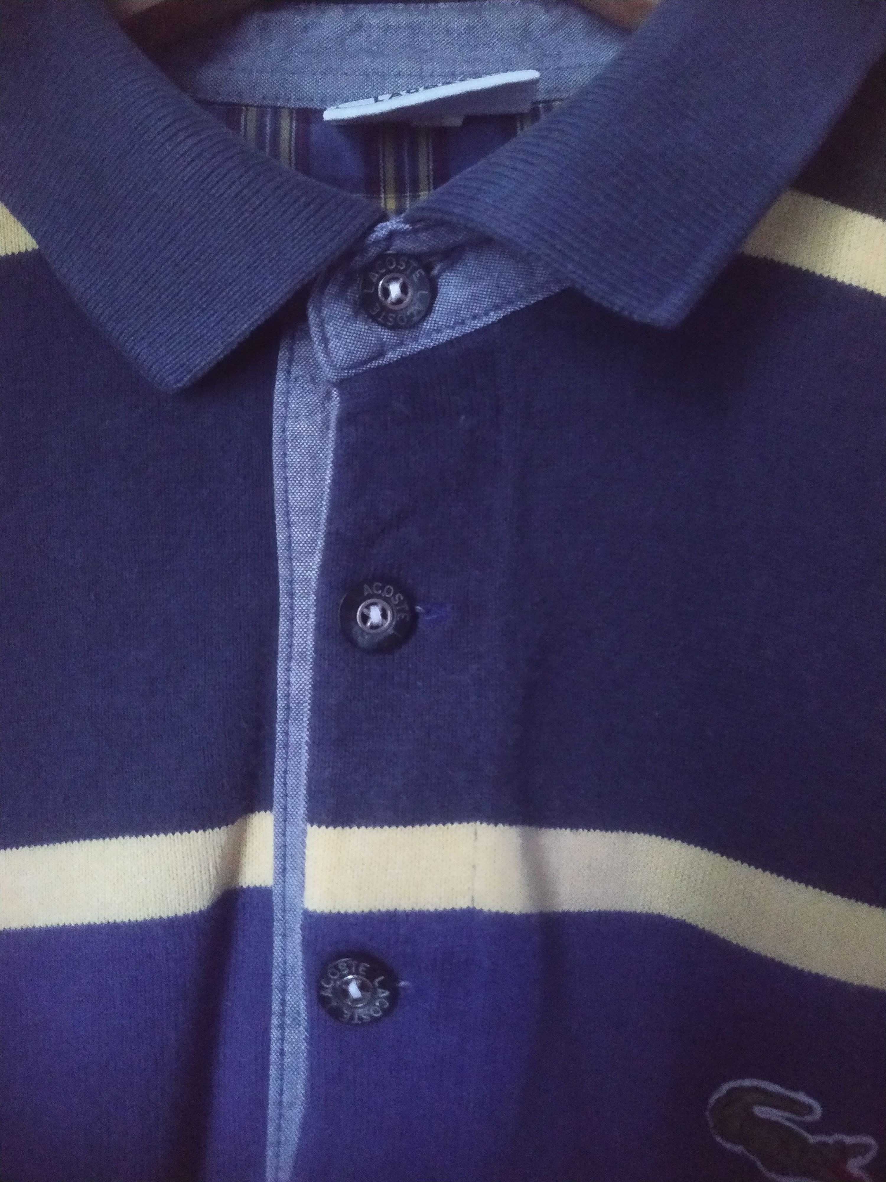 Lacoste Lacoste Multi-Color Striped Long Sleeve Rugby Polo Size US L / EU 52-54 / 3 - 4 Thumbnail
