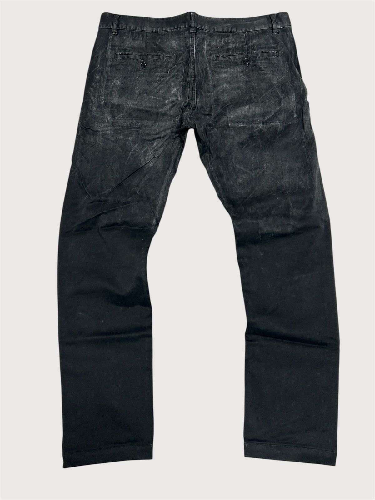 Saint Laurent Paris SS2017 Distressed Waxed Denim Pants Size US 32 / EU 48 - 2 Thumbnail