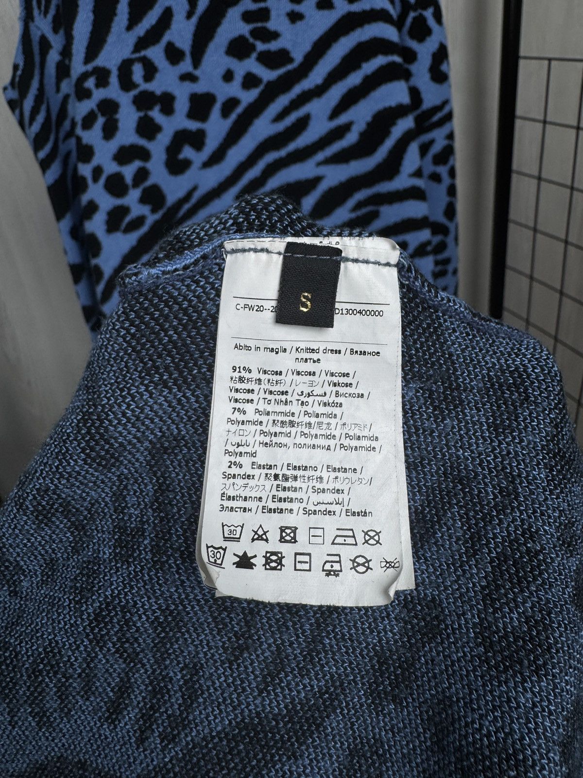 Other Denny Rose Jeans blue leopard pattern bodycon long dress Size S / US 4 / IT 40 - 8 Thumbnail