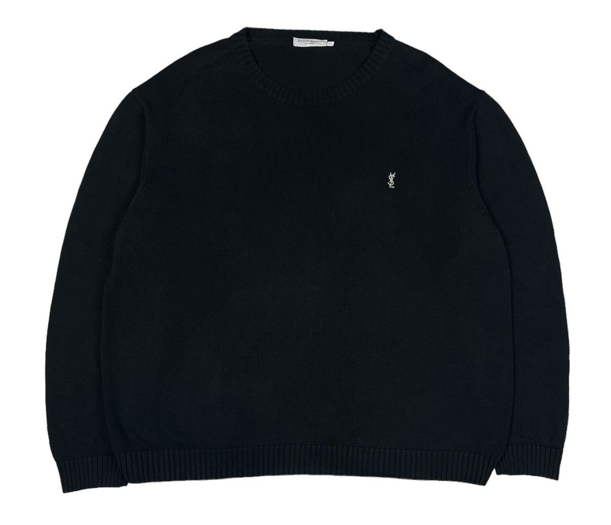 Vintage × Yves Saint Laurent YSL Yves Saint Laurent Black Sweater Size US XXL / EU 58 / 5 - 1 Thumbnail