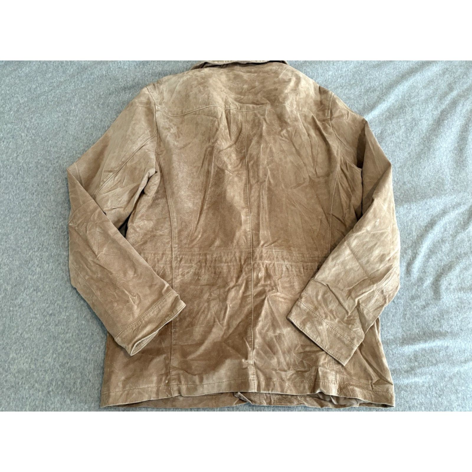 Michael Kors Michael Kors Leather Jacket Button Front Size Medium Men Beige Jacket Size US M / EU 48-50 / 2 - 8 Thumbnail