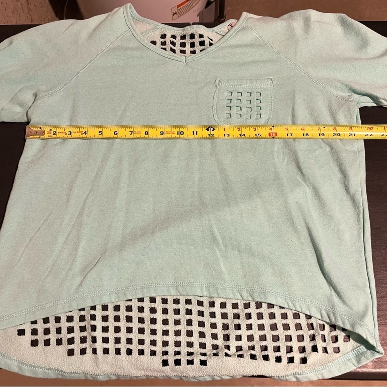 Kyodan Kyodan Women's Sweater Size Large Blue Open Mesh Back Size L / US 10 / IT 46 - 7 Thumbnail
