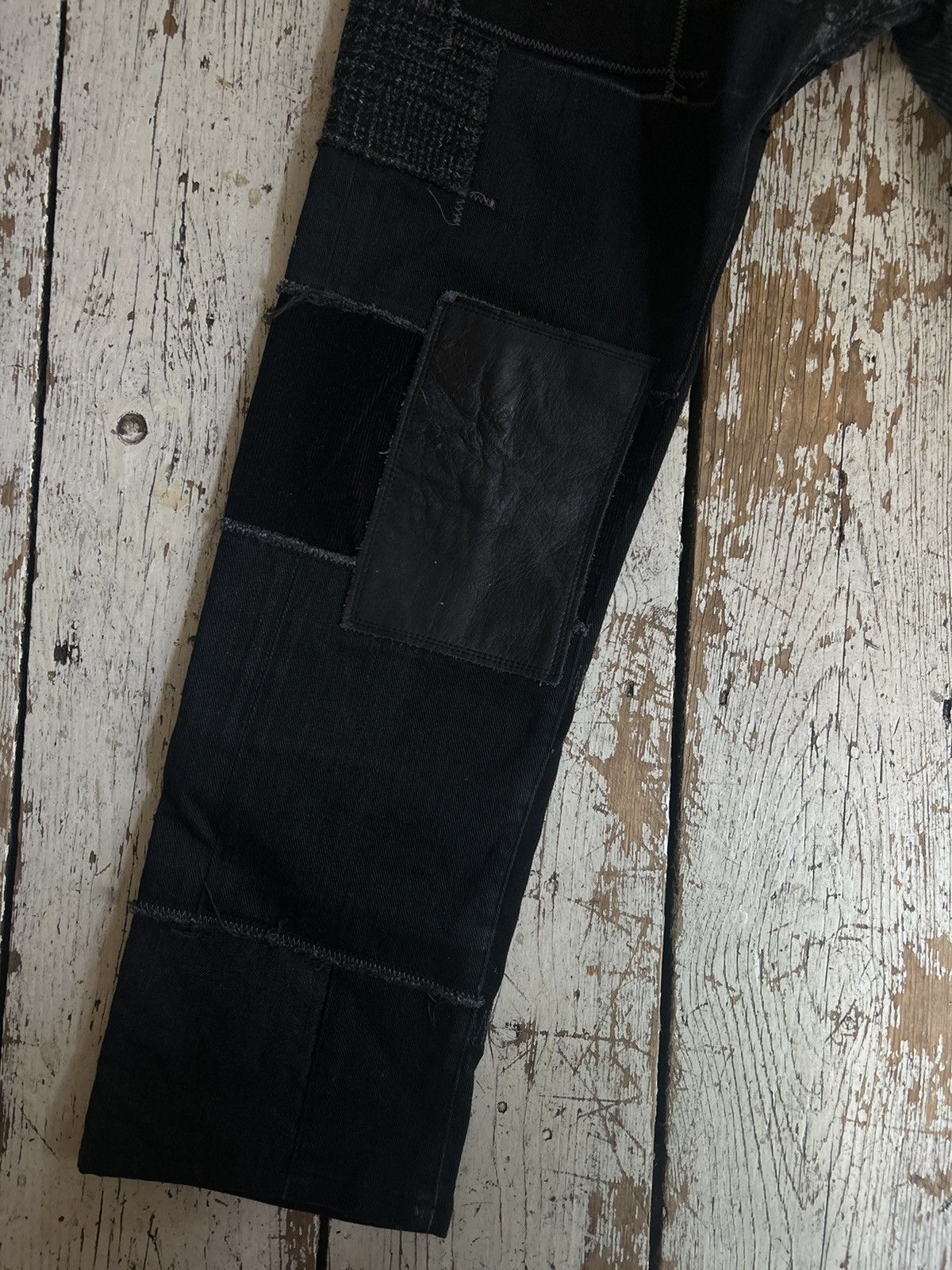 Junya Watanabe Junya Watanabe black denim patchwork jeans Size US 30 / EU 46 - 7 Thumbnail