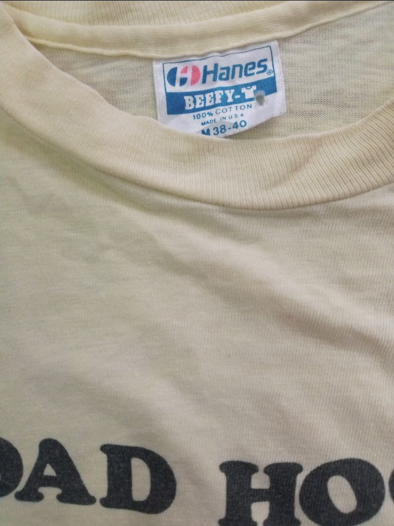 Vintage Vintage 1987 single stitch Hanes tee : OINK Roadhog Size US M / EU 48-50 / 2 - 2 Thumbnail