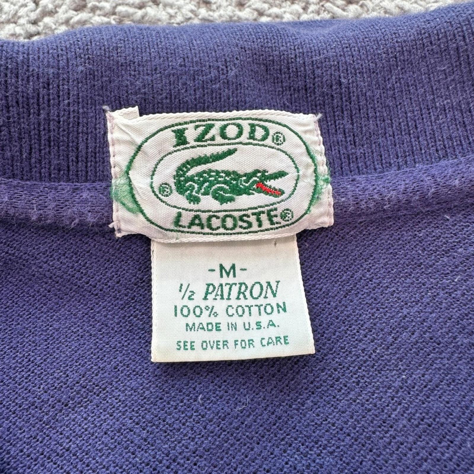 Lacoste Rare Vintage IZOD x Lacoste Polo Shirt Made in USA Mens M Size US M / EU 48-50 / 2 - 3 Thumbnail