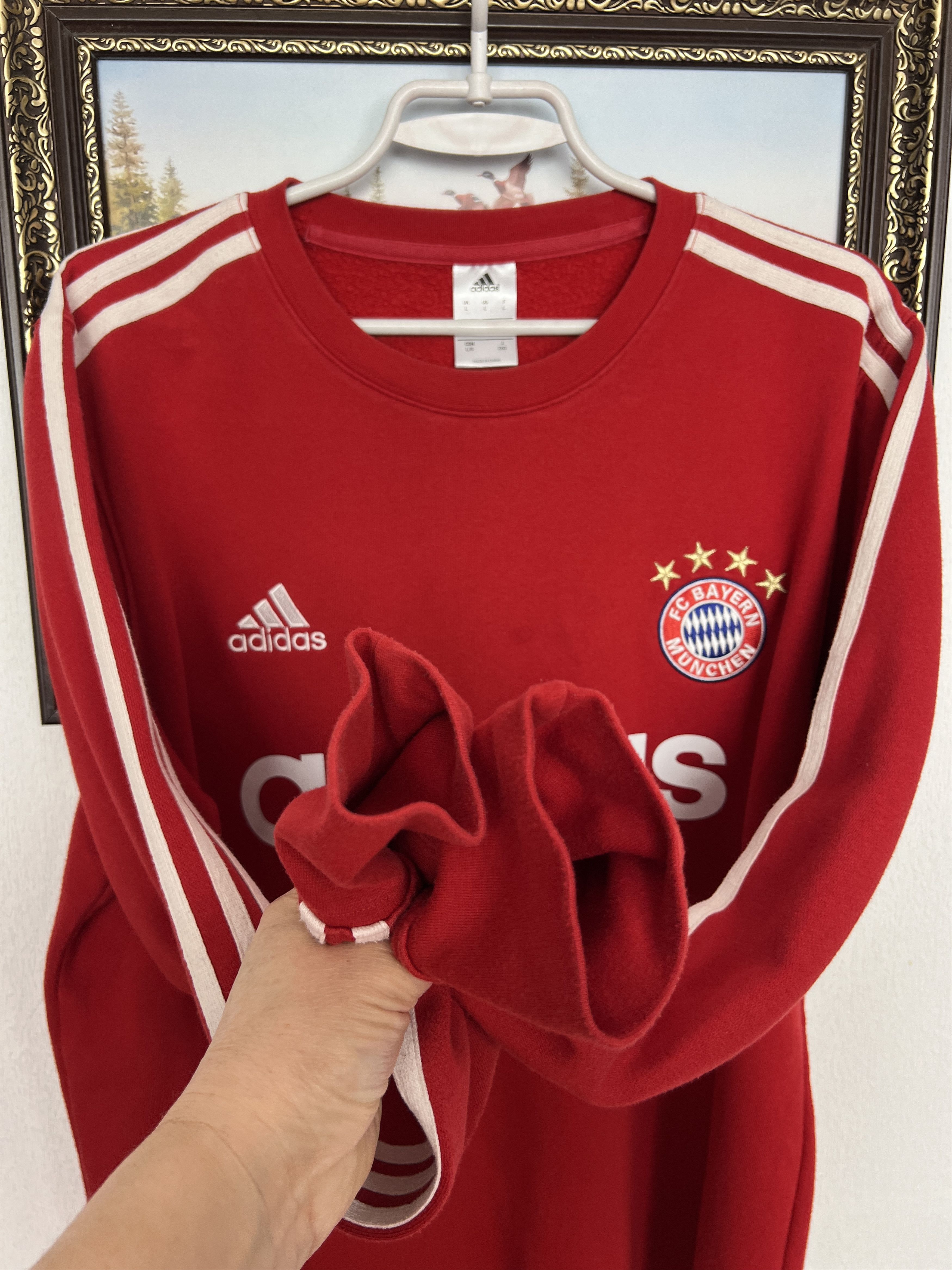 Adidas Bayern Munich Football Sweatshirt Soccer Track Top Jacket Size US L / EU 52-54 / 3 - 4 Thumbnail