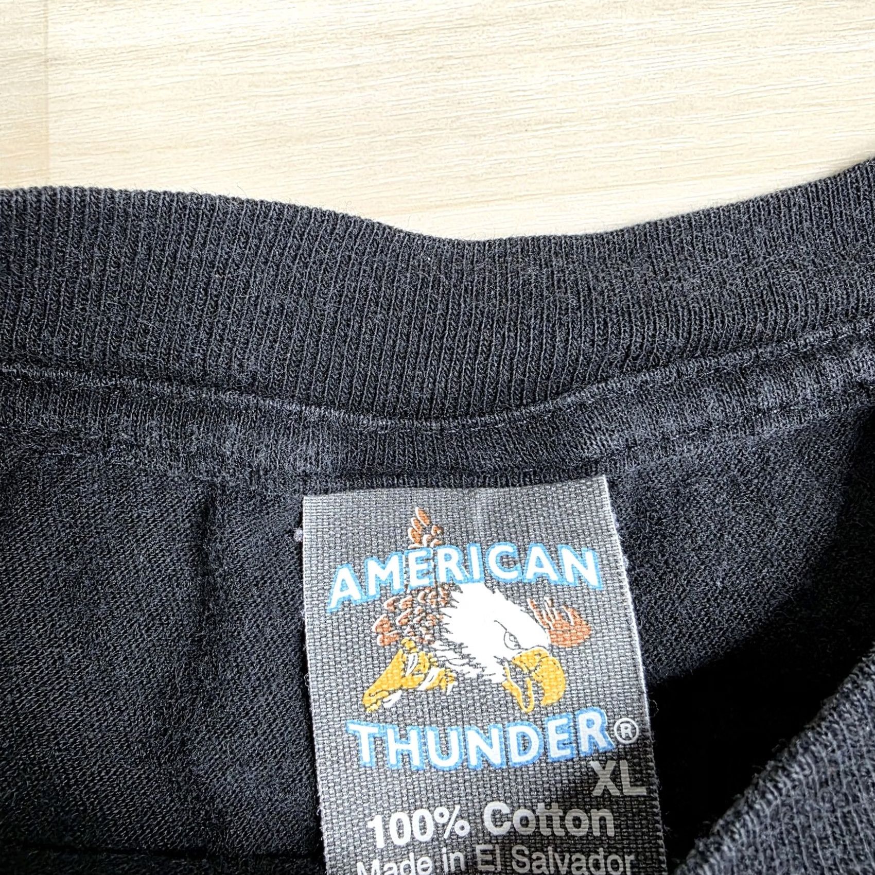 Vintage VINTAGE Sturgis Shirt Mens Large Black American Thunder Eagle Follow Nobody 90s Biker Shirt Size US L / EU 52-54 / 3 - 6 Thumbnail