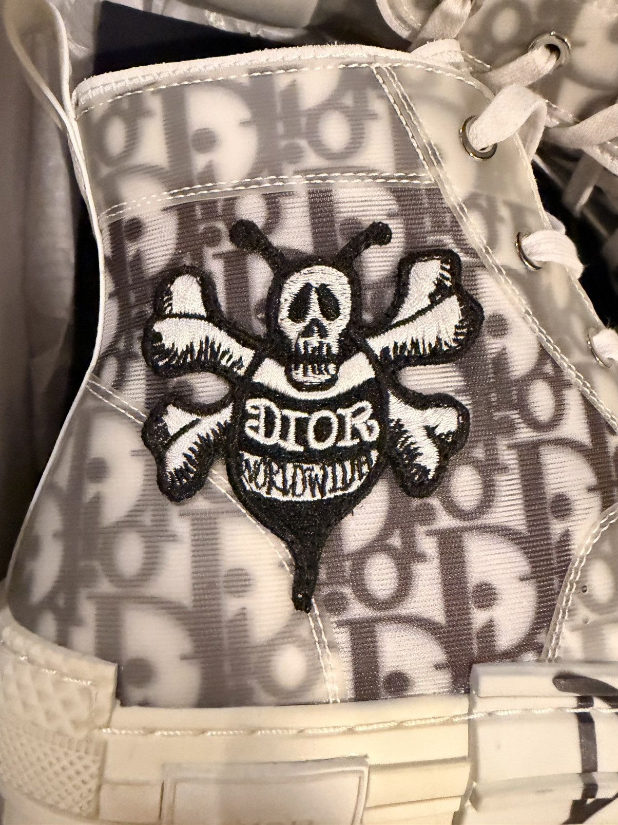 Dior × Stussy Christian Dior Shawn Stussy B23 High Top Bee Embroidery Size US 11 / EU 44 - 6 Thumbnail