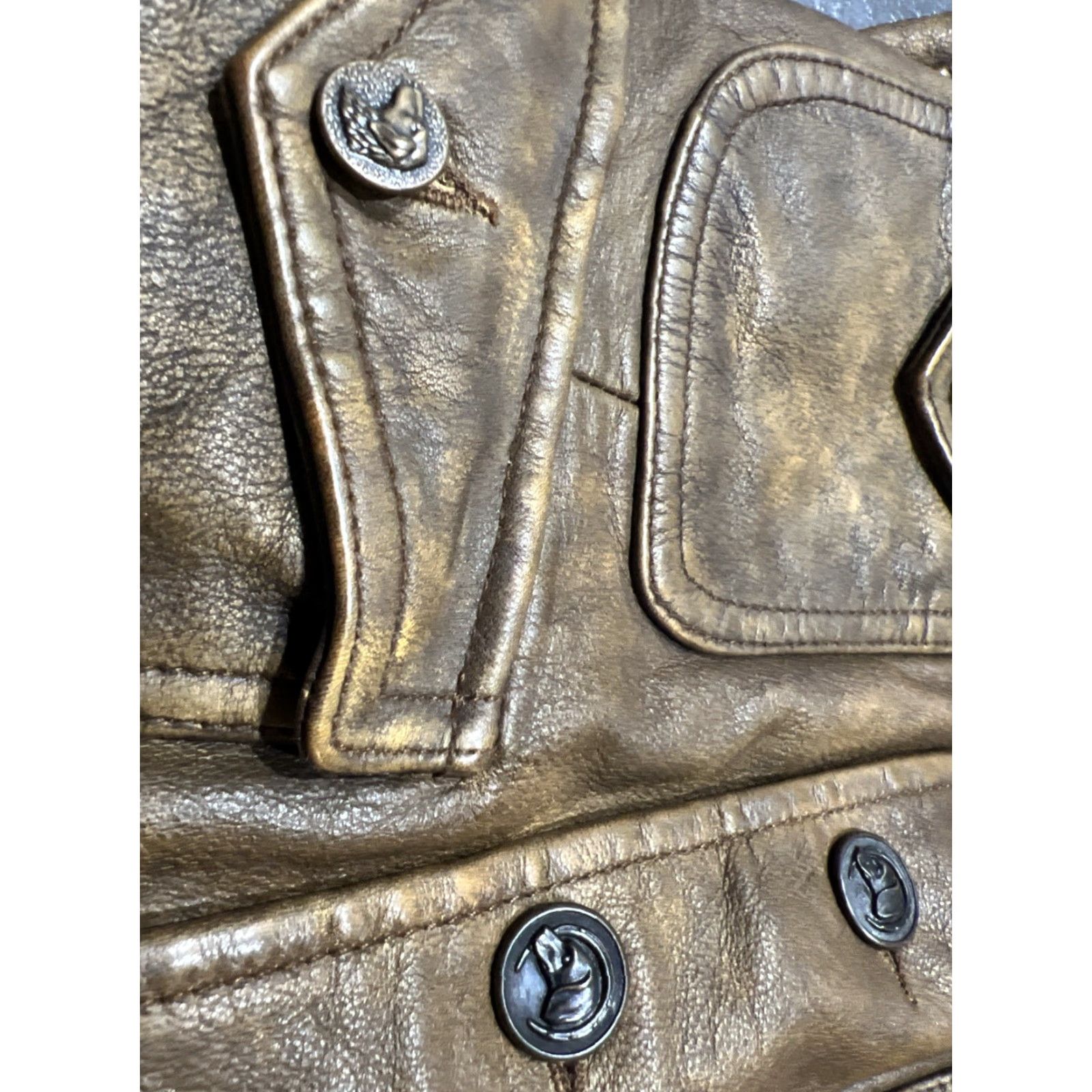 Ralph Lauren RALPH LAUREN Vintage Riding Hunting Vest Genuine Leather Women Size 2 Brown Size XS / US 0-2 / IT 36-38 - 4 Thumbnail