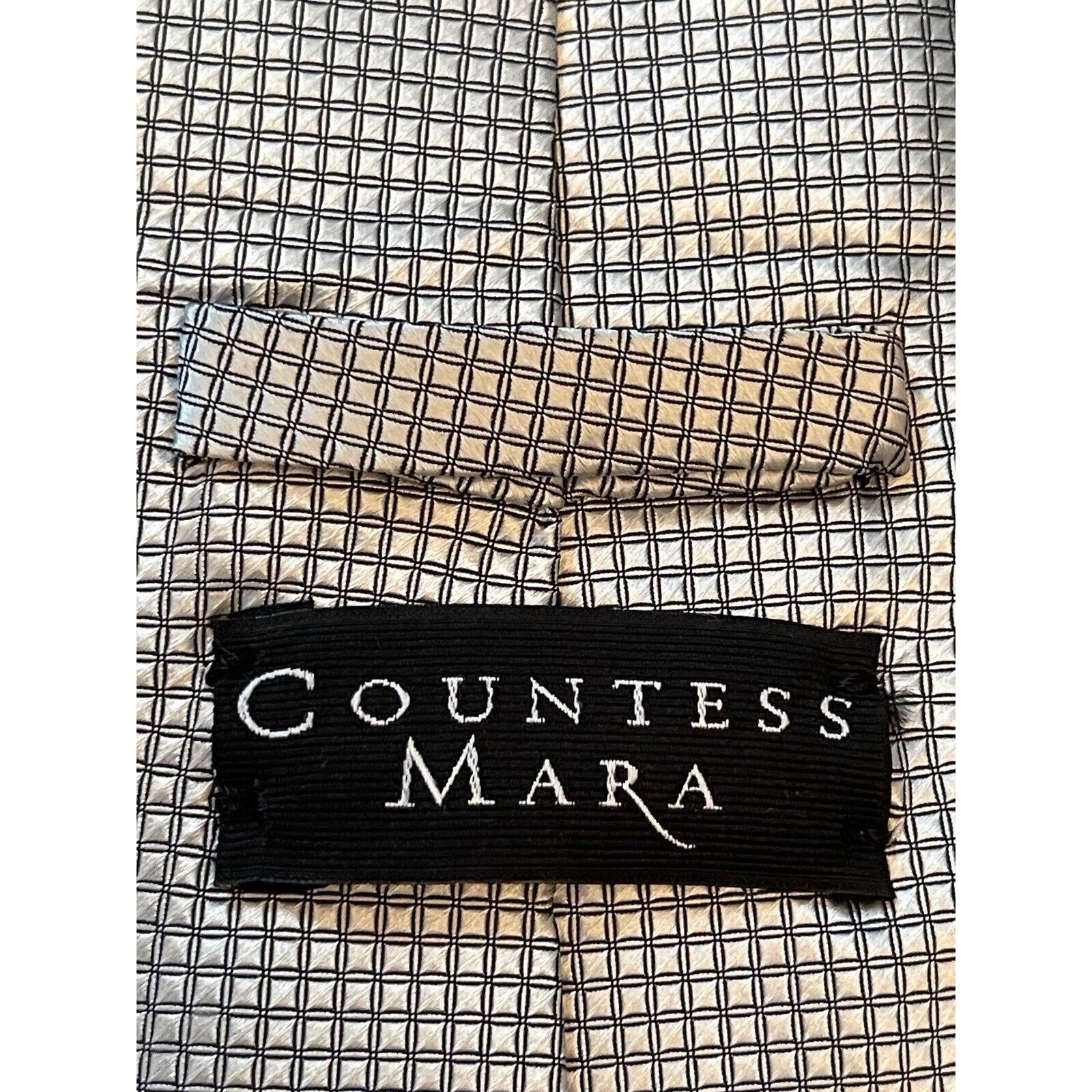 Countess Mara Countess Mara Gray 100% Silk Hand Made Made In Italy Size ONE SIZE - 8 Thumbnail