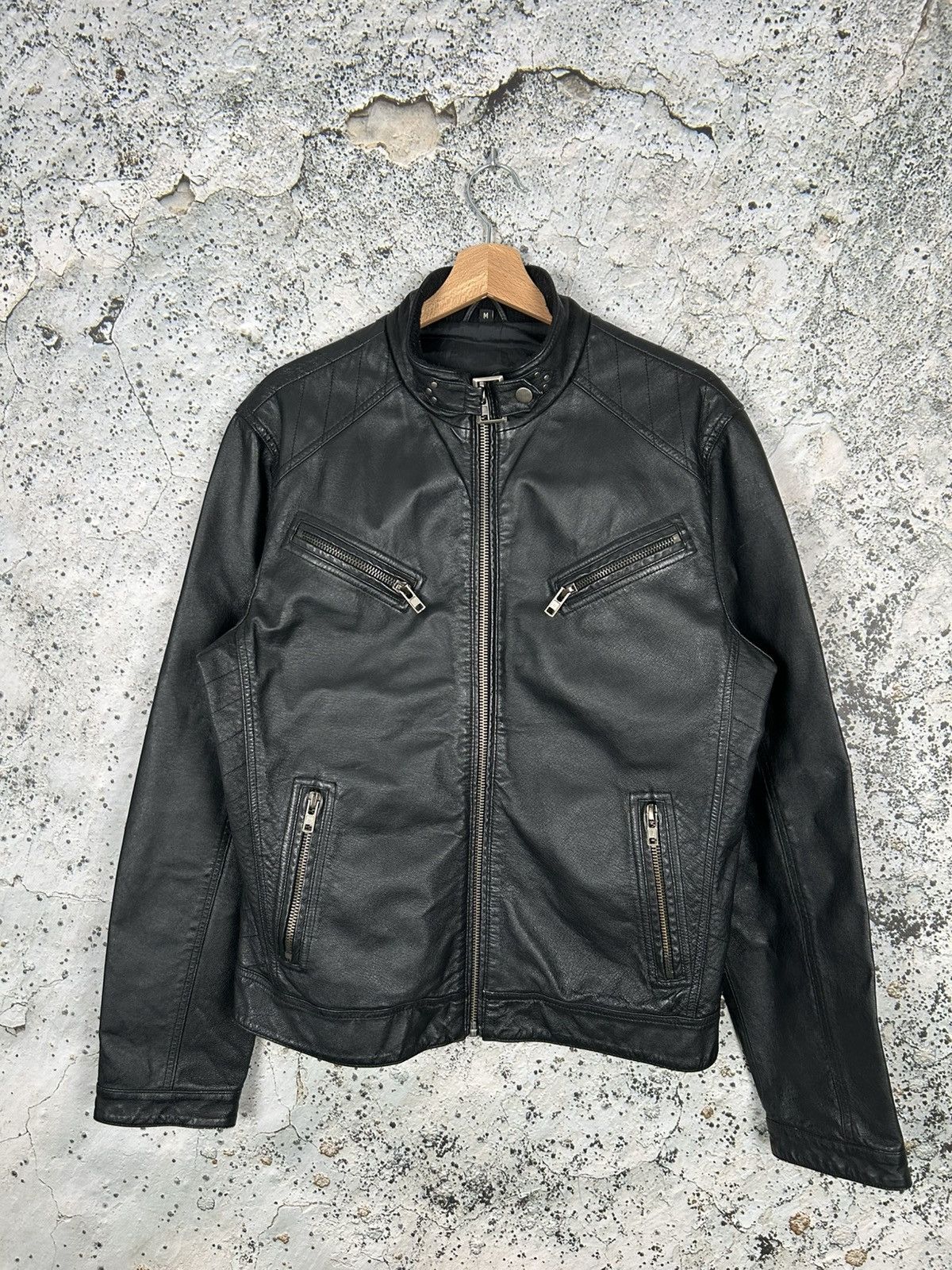 Genuine Leather Vintage Genuine Leather Jacket Avant Garde Designer Archive Size US M / EU 48-50 / 2 - 1 Thumbnail