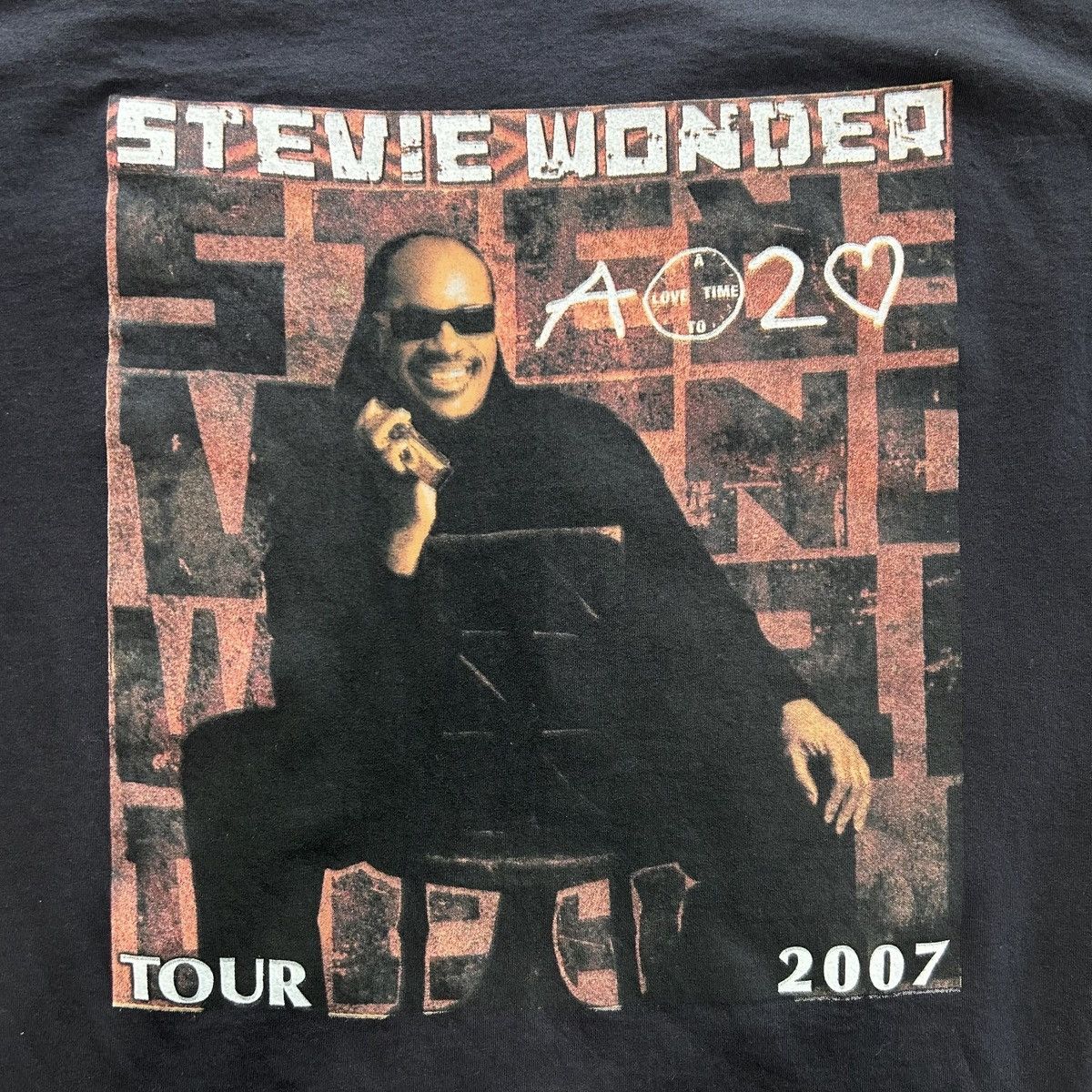 Band Tees × Fruit Of The Loom × Vintage Vintage 2007 Stevie Wonder tour t-shirt Size US L / EU 52-54 / 3 - 2 Thumbnail