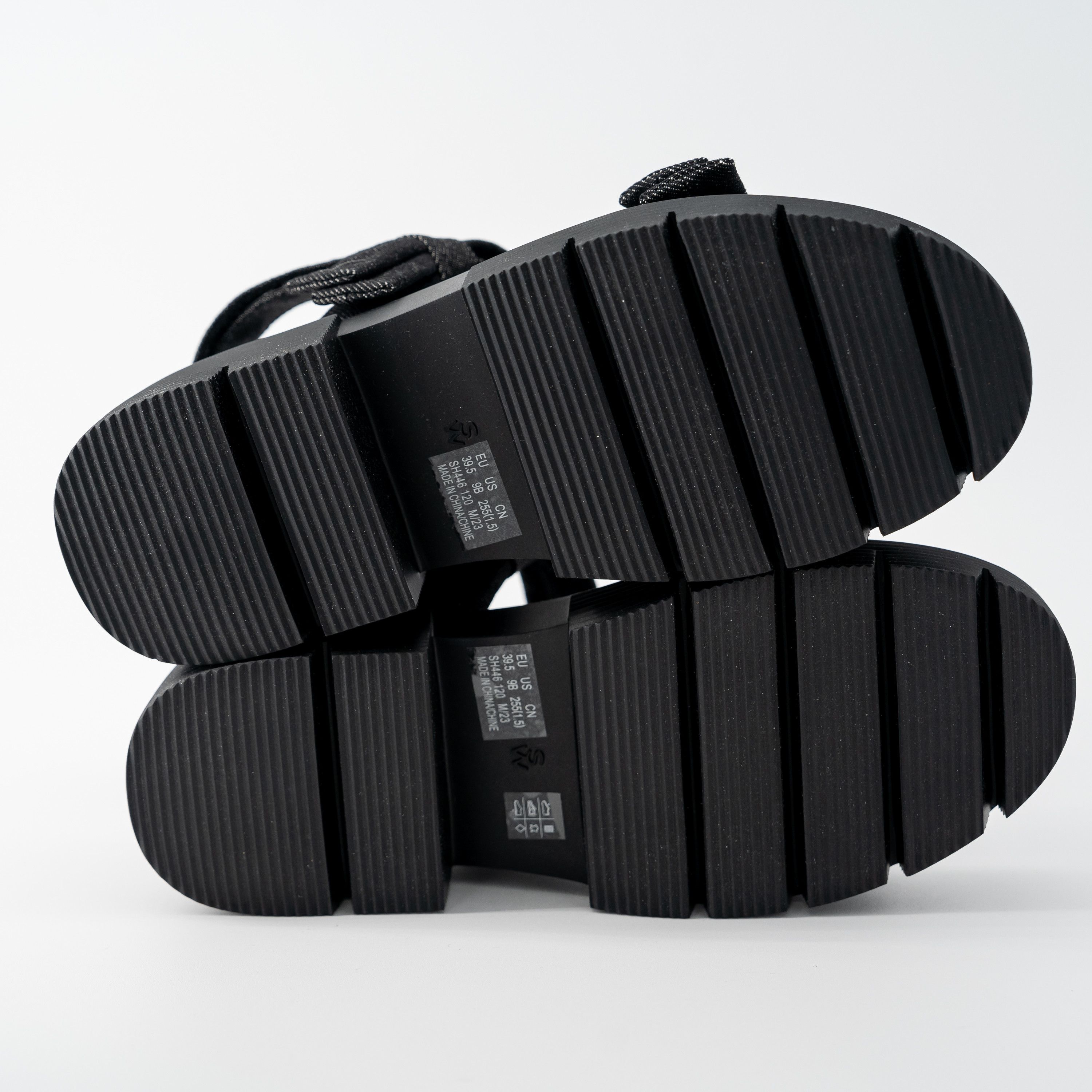 Stuart Weitzman 9 - Stuart Weitzman Sofia Nolita Lug Sole Sandal Black Bow Size US 9 / IT 39 - 5 Thumbnail