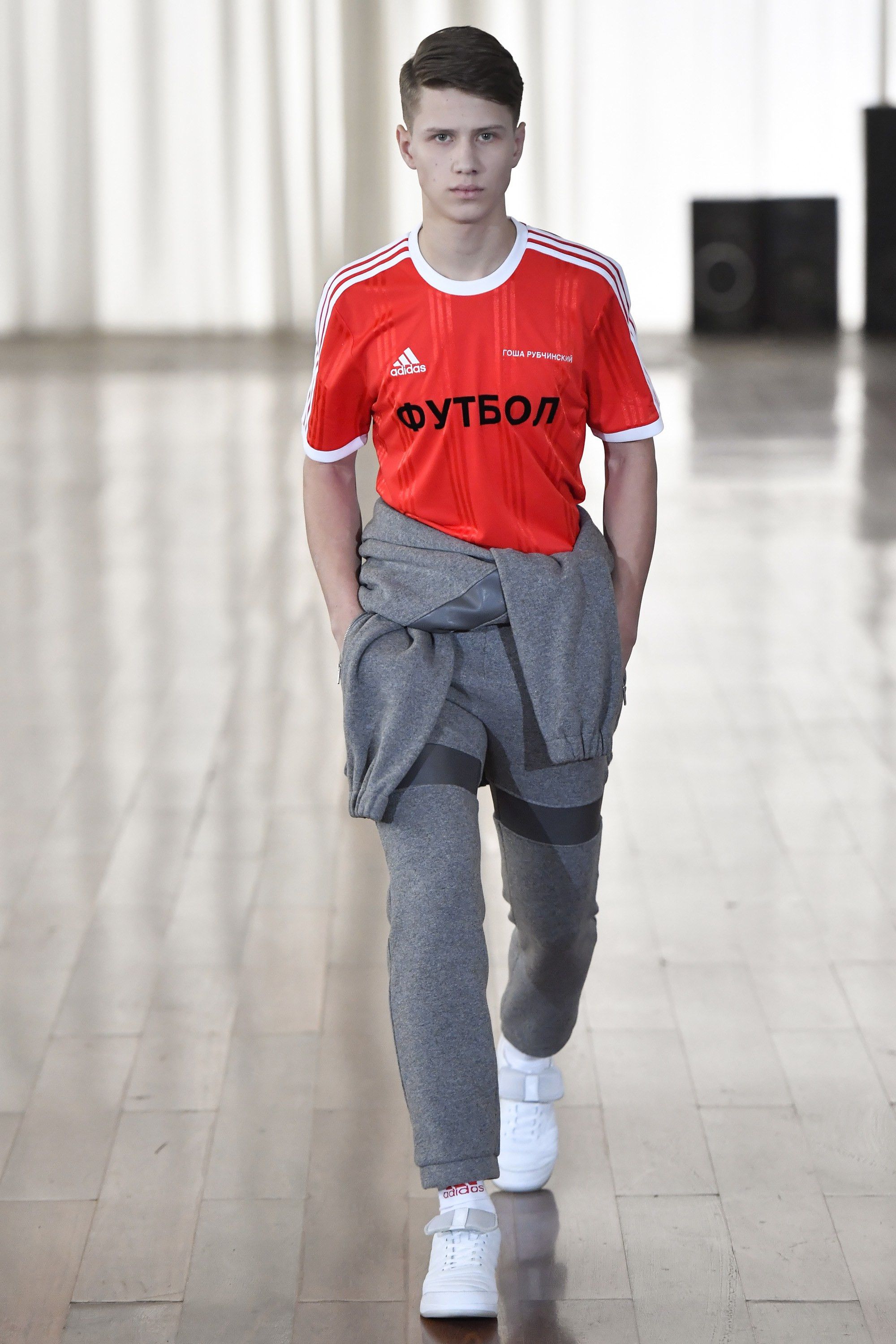 Gosha Rubchinskiy Gosha Rubchinskiy A/W 2017 wool sweatpants (grey) Size US 31 - 2 Thumbnail