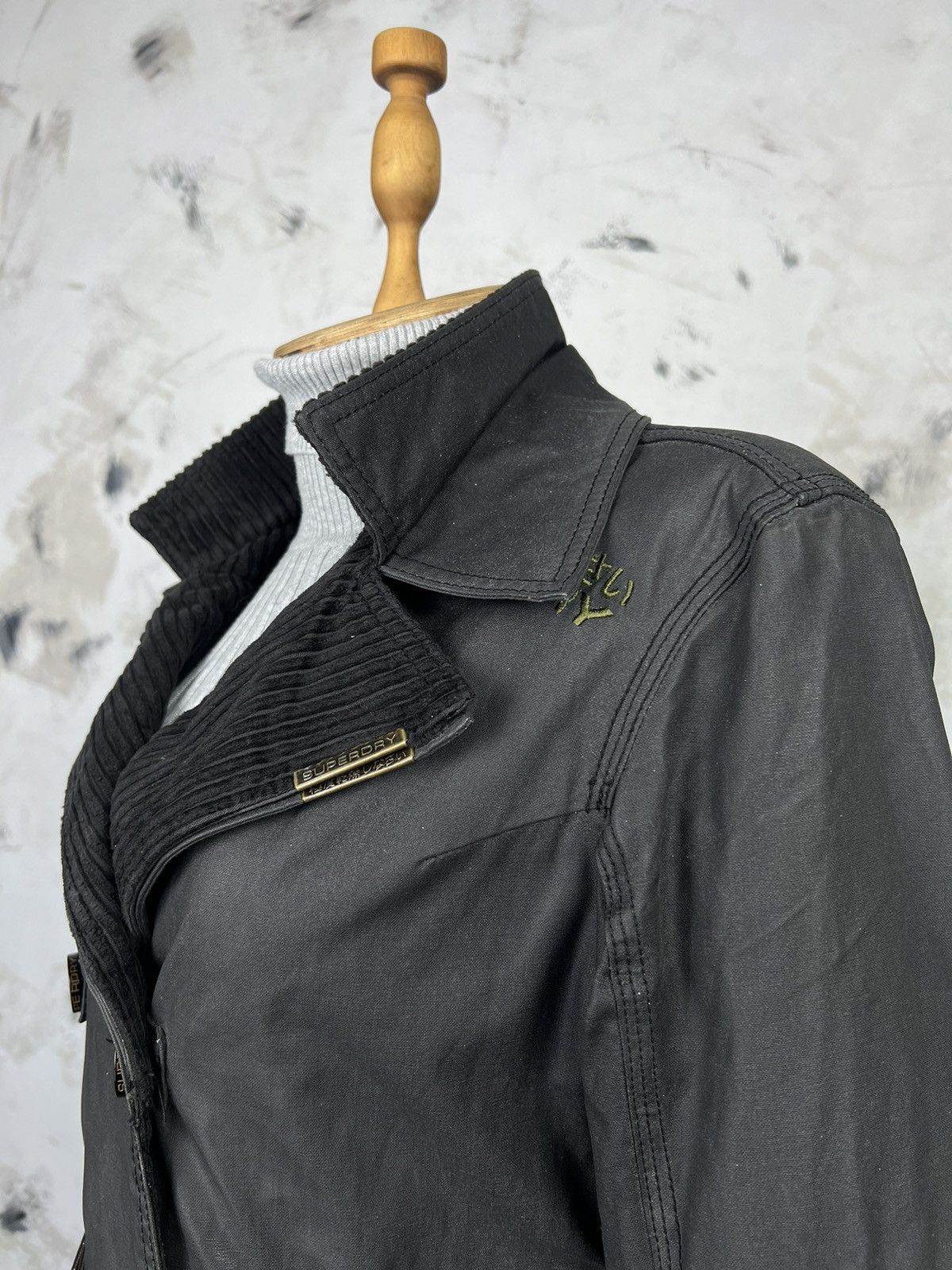 Superdry Vintage Superdry Safari Jacket Waxed Coat Size L Size L / US 10 / IT 46 - 4 Thumbnail
