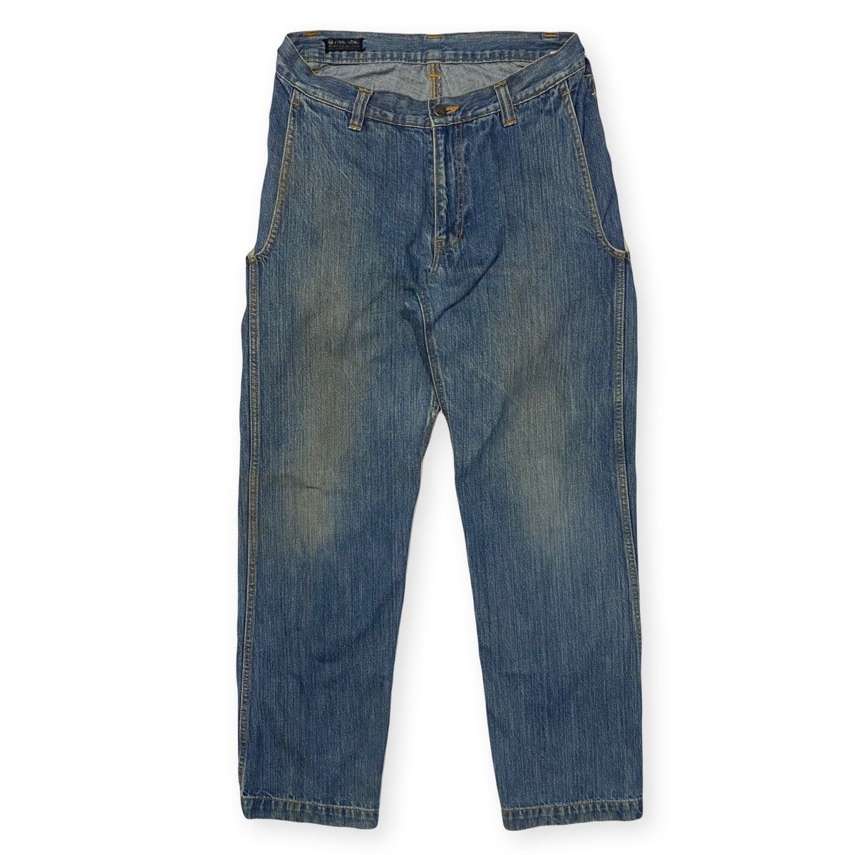 image of Double Waist Denim Pants Final Home in Blue, Men's (Size 30)