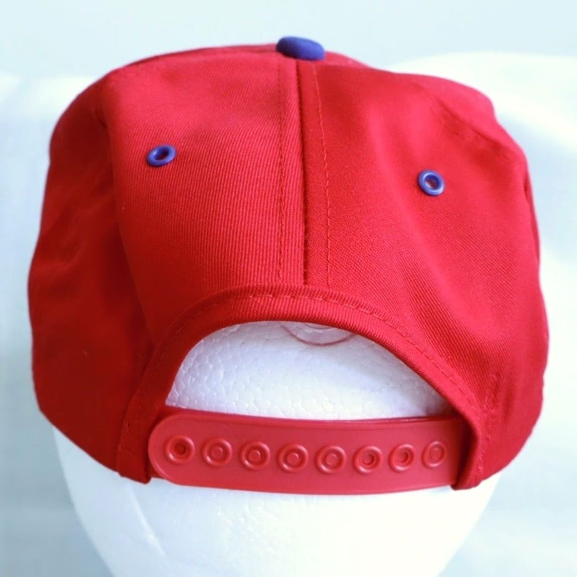 Quest VTG K Products Car Quest Auto Parts Red Twill Trucker Snapback Hat Men's OS Size ONE SIZE - 4 Thumbnail